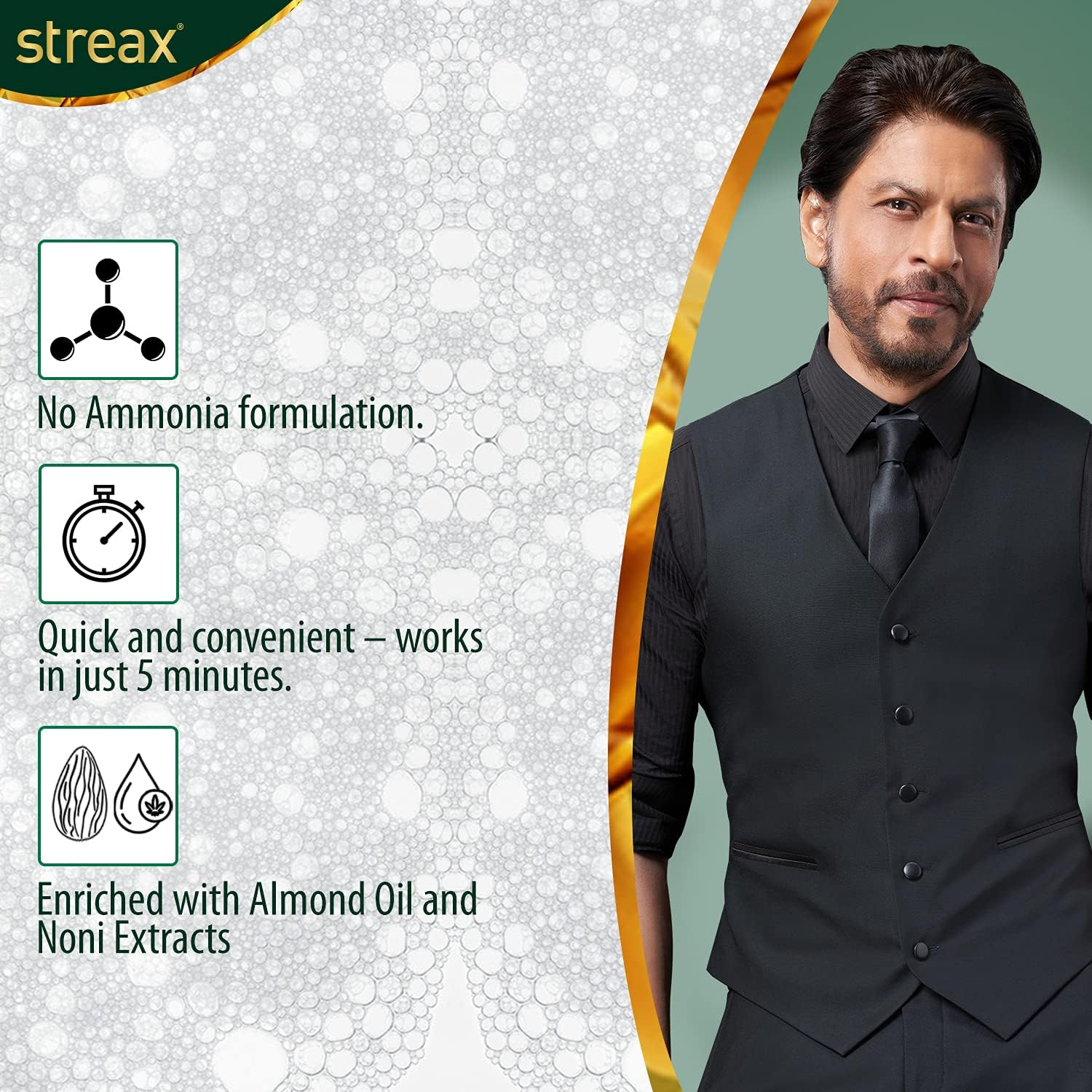 Streax Insta Shampoo Hair Colour for Men & Women | Enriched with Almond Oil & Noni Extracts | Long-Lasting Instant Colour | Burgundy, 15 Ml (Pack of 16) image number 1