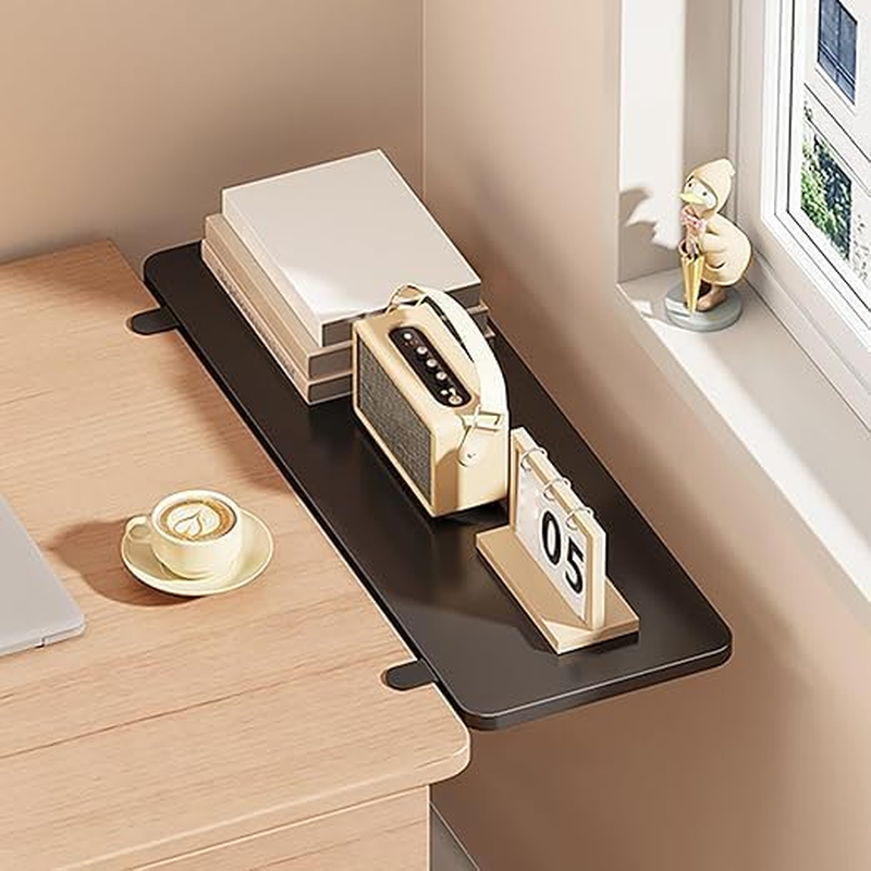 Uandhome Desk Extension,Ergonomic Desk Extension, Foldable Table Extensions,Black Keyboard Tray, Sturdy Computer Desk Extensiones, Keyboard, Elbow Armrest Support for Home, Office (White)