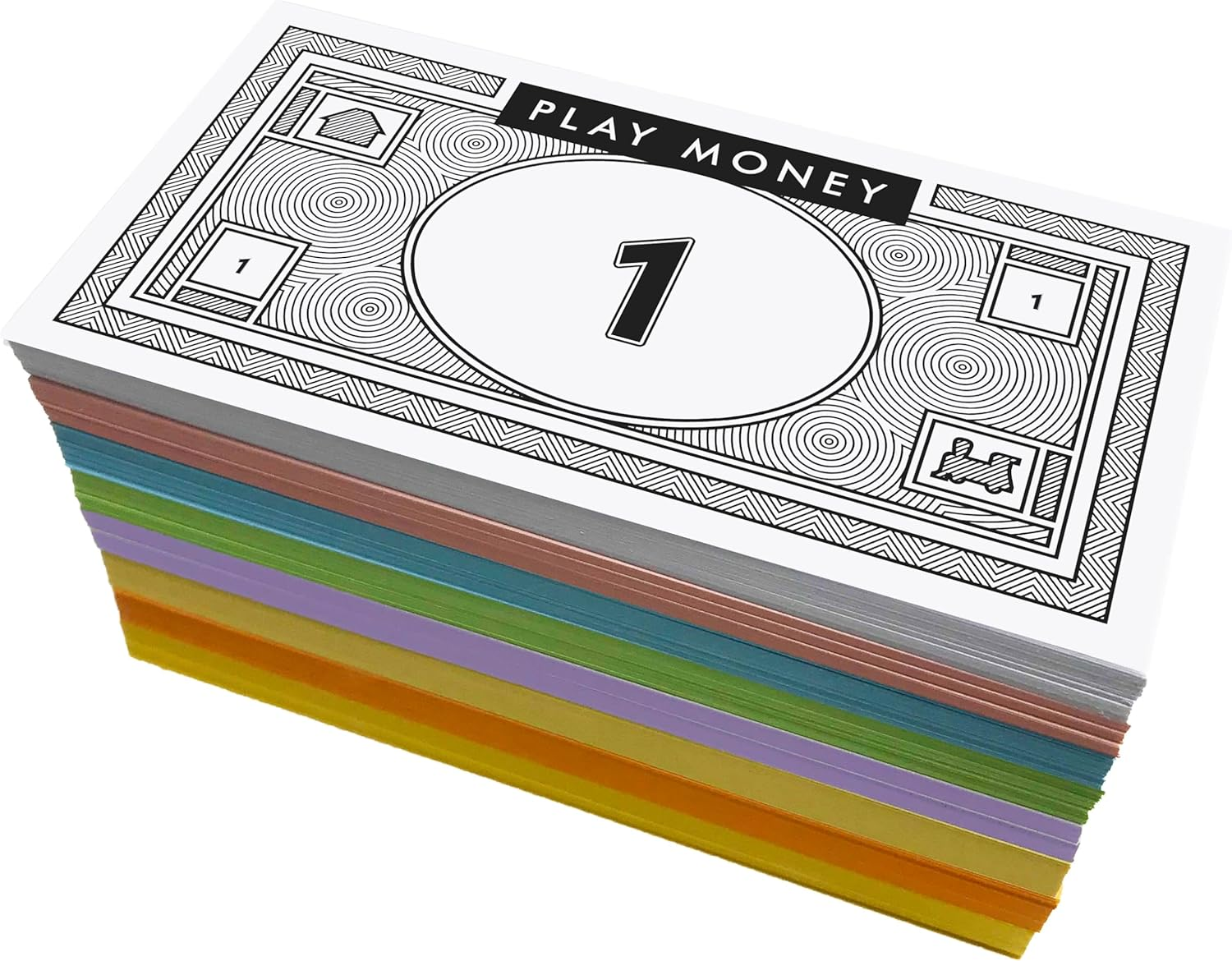Opoly Play Money &ndash; 520Pcs Fake Money for Board Games &ndash; 65 of Each Bill in 8 Denominations &ndash; $1, 5, 10, 20, 50, 100, 500, & $1000 image number 4