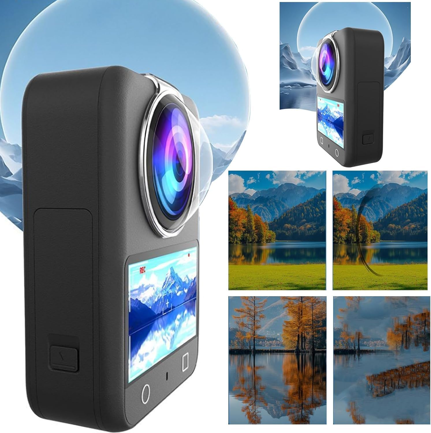 T Tersely Protective Lens Cover for DJI OSMO 360, Scratch Proof, Fall Resistant, Dust Resistant, High Definition Lens Guard for OSMO 360 image number 4