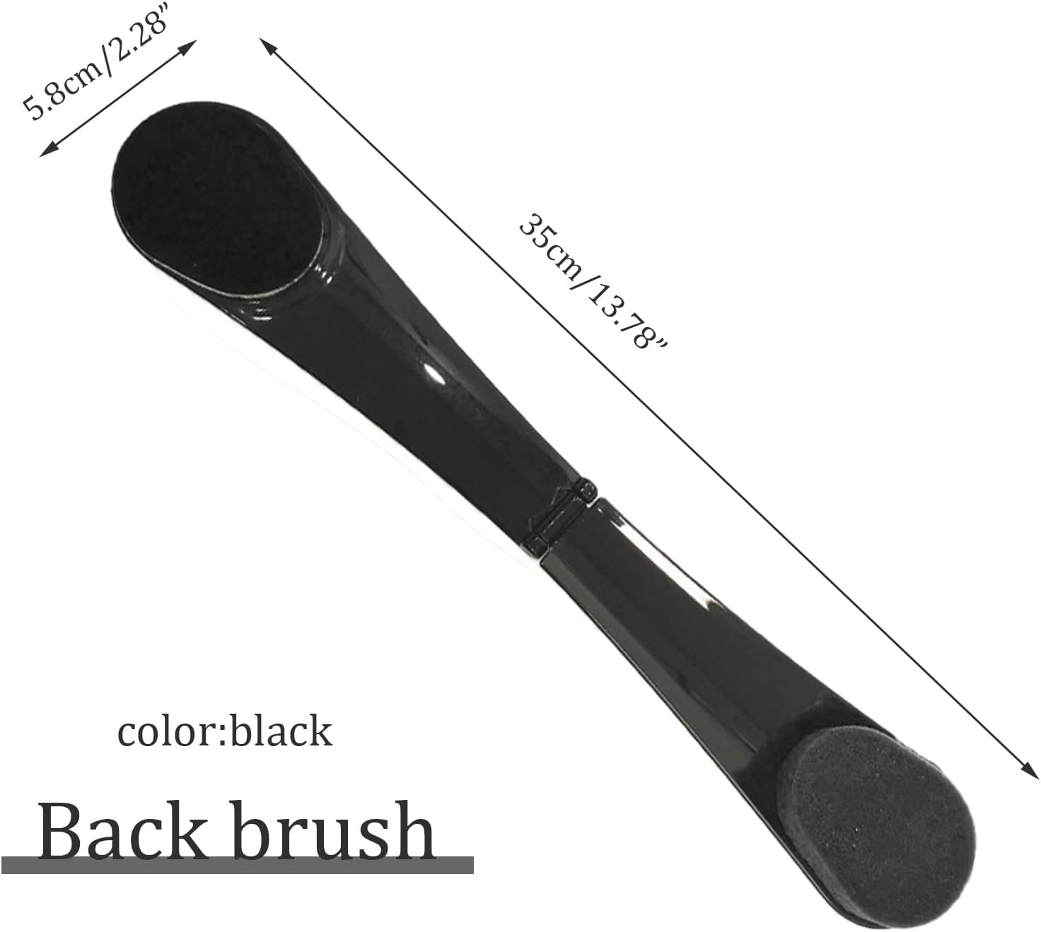 Self-Tanners, Back Applicator Long Handle Lotion Applicator for Back Portable Travel Self Sunscreen Applicator with Long Reach Folding Handle for Elderly, Women (Black) image number 3