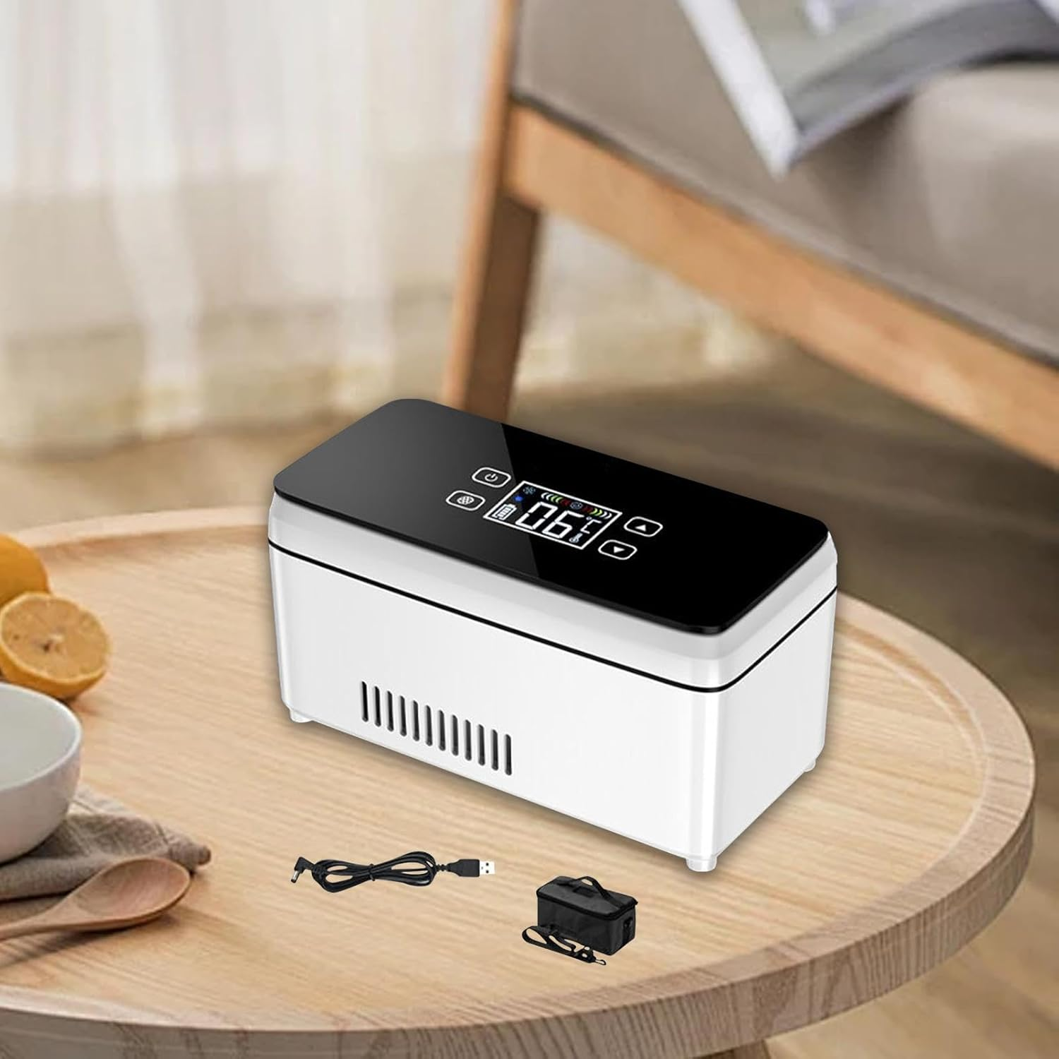 Generic Insulin Cooler Travel Case for Car with Digital Display and Storage