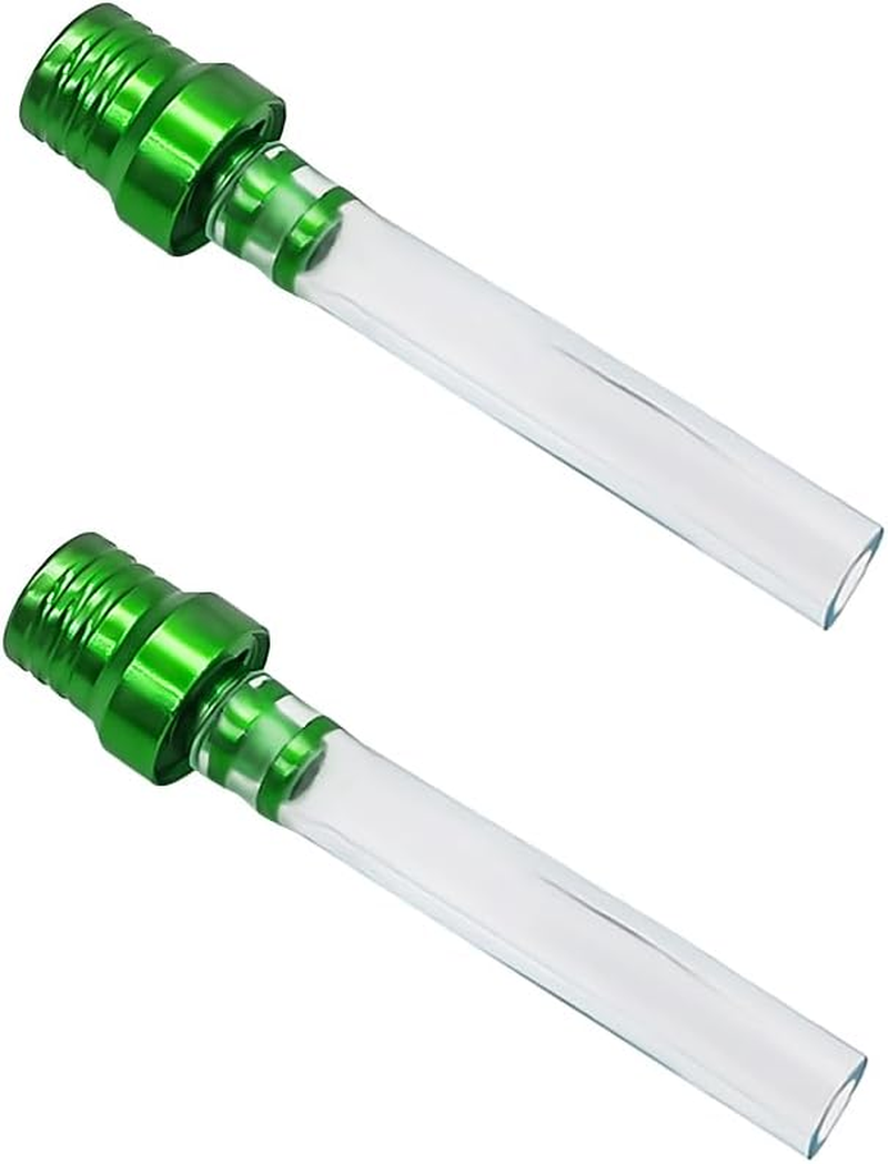 2 PCS Breather Hose Gas Fuel Tank Cap, CNC One Way Tank Valve Vent Tube with Aluminum Cap, Fuel Gas Cap Vent Tube Breather, ATV Off-Road Motorcycle Accessories (Black, Black Hose)