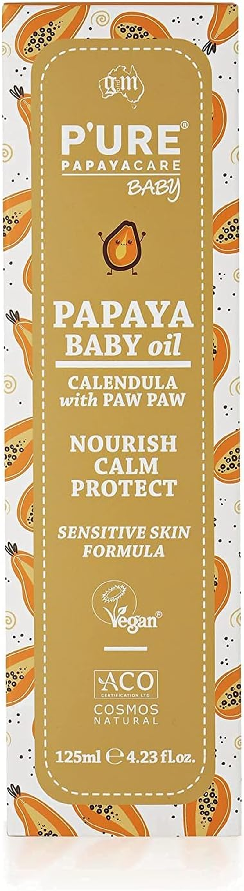 P'URE Papayacare Baby Oil 125 Ml image number 2