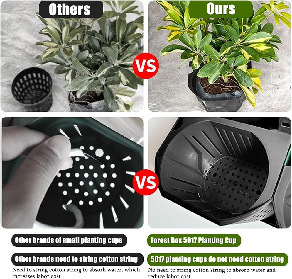 Self-Watering Wall Planters with 3 Pots &ndash; Garden Hanging Planters for Indoor & Outdoor Plants, Wall Mounted Flower Pots for Herbs, Succulents, Vegetables, Home Patio Balcony Decor