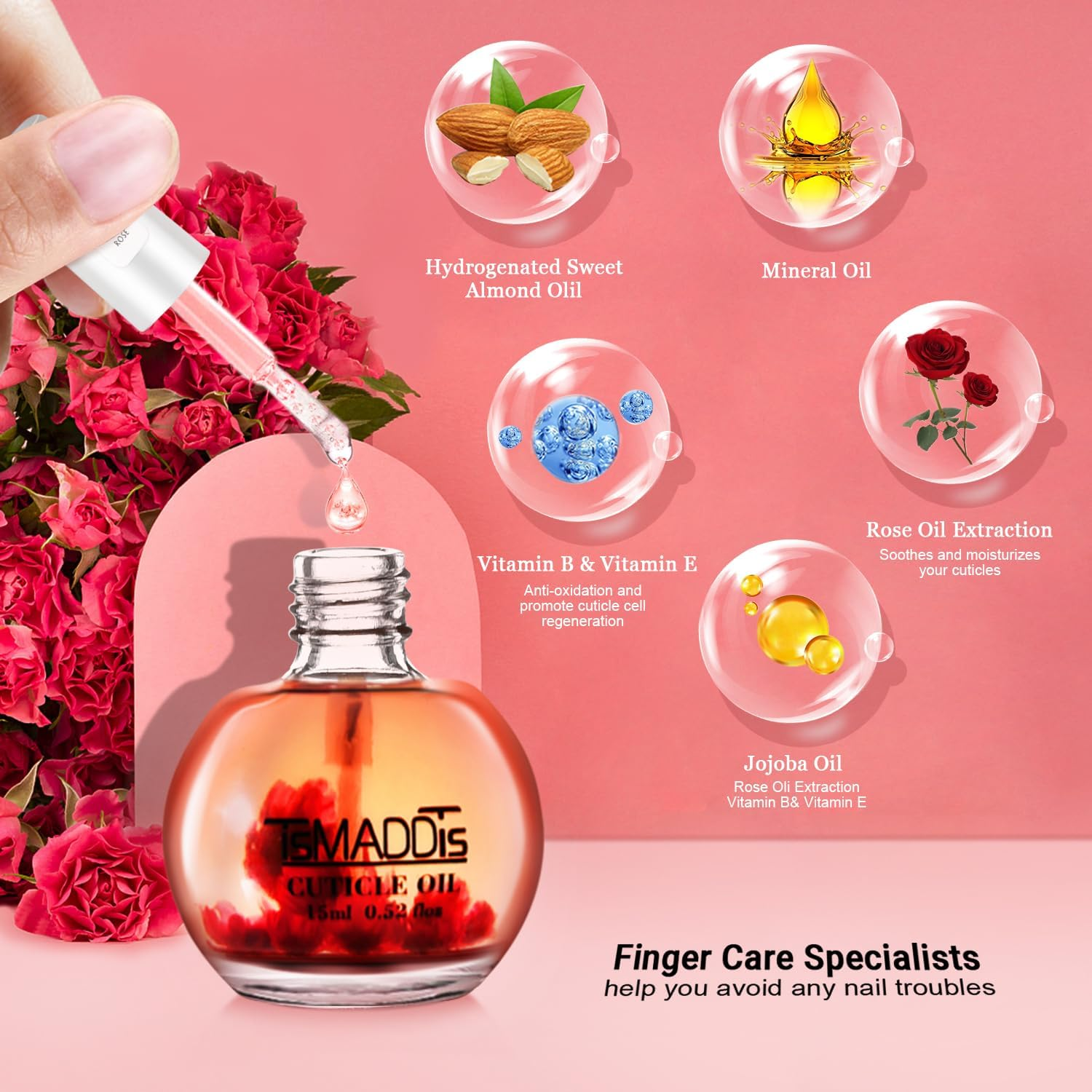 Tsmaddts Nail Buffers and Files, Manicure Tools Kit Nail File Kit with 3PCS Nail Files, 2PCS Nail Buffer Blocks, 2PCS Polishing Nail Buffers,Cuticle Nippers, Cuticle Pusher and Cuticle Oil image number 3