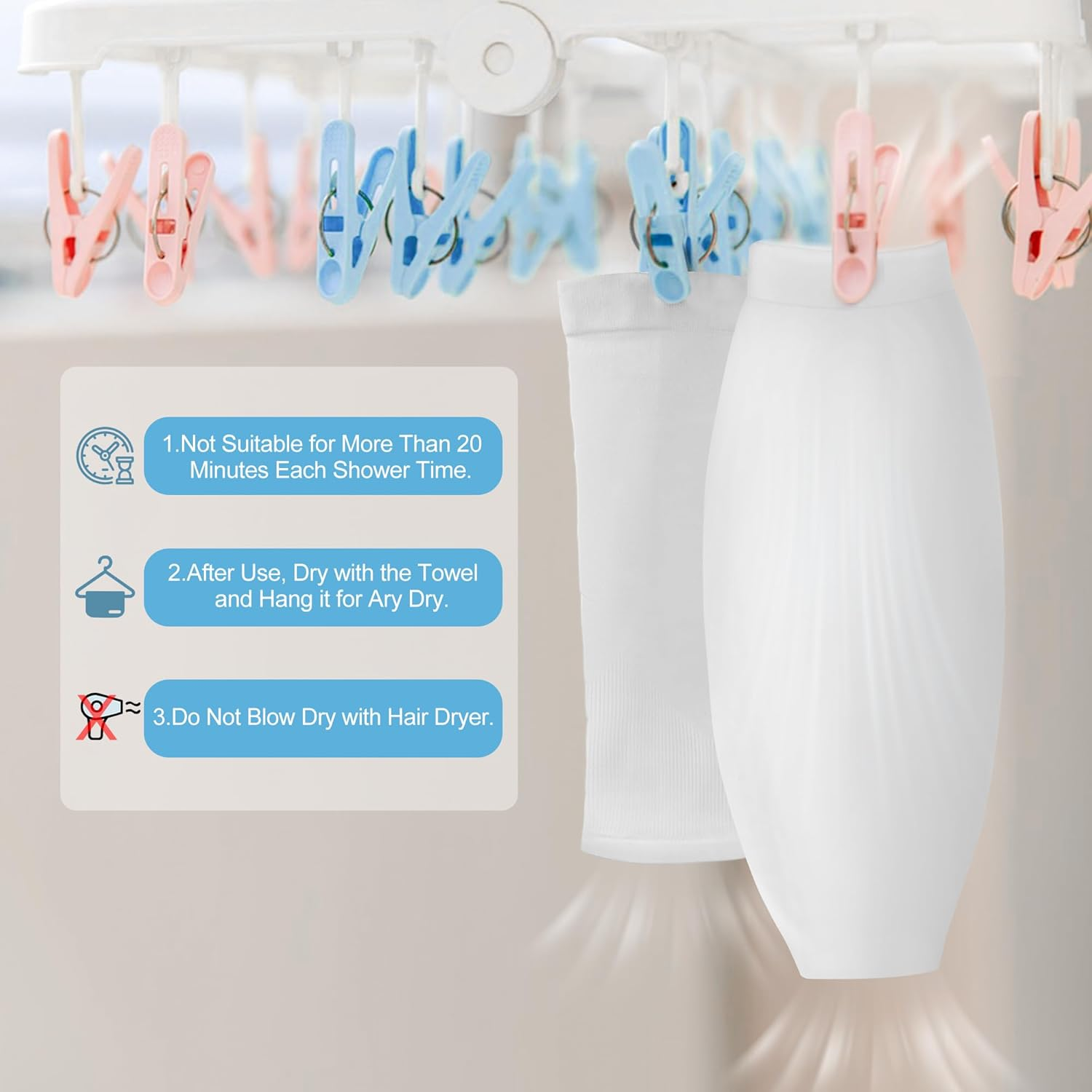 Waterproof PICC Line Shower Cover Adult Medium Size, Watertight Arm Shower Protector for Chemotherapy, Home Antibiotic Infusion and Surgery (Medium) image number 4