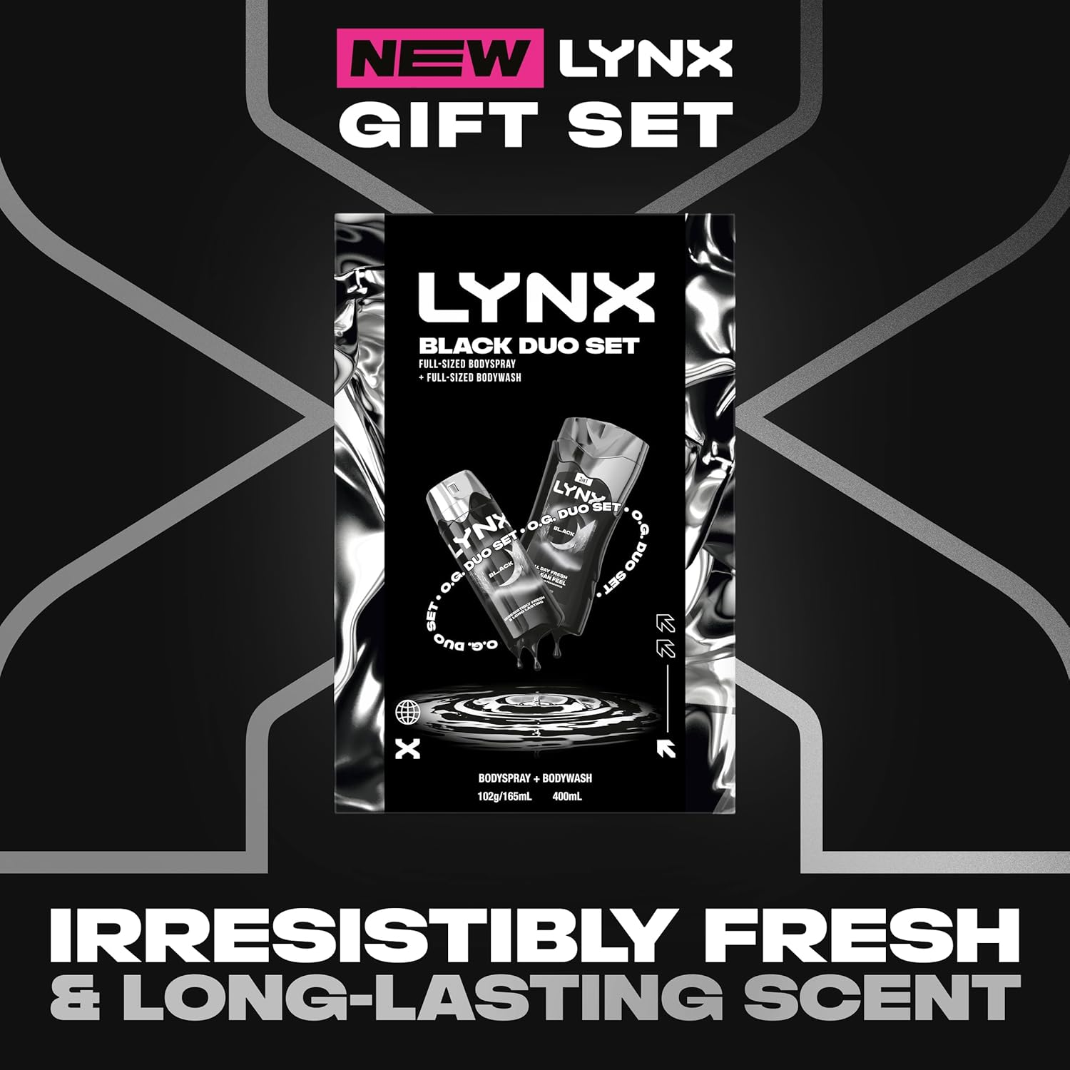 LYNX Giftset Duo Black R25 565 ML image number 6
