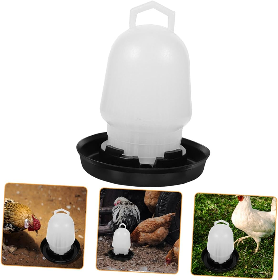 Alasum 2Pcs Automatic Poultry Waterer Chicken Water Dispenser Cups for Chickens Ducks Quail Pigeons Outdoor Use Farm and Home image number 6