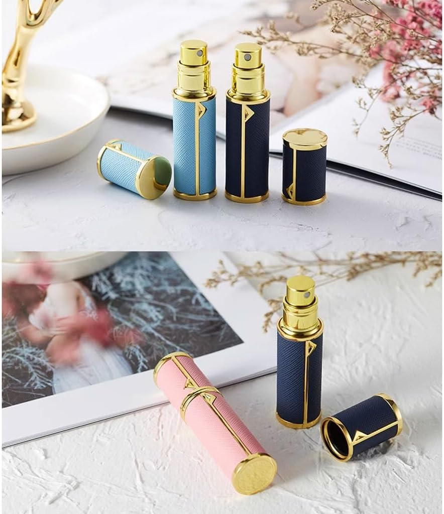 Portable Mini Refillable Perfume Atomizer Leather Travel Cologne Sprayer Atomizer Leakproof Spray Bottle Sample Container for Business image number 3