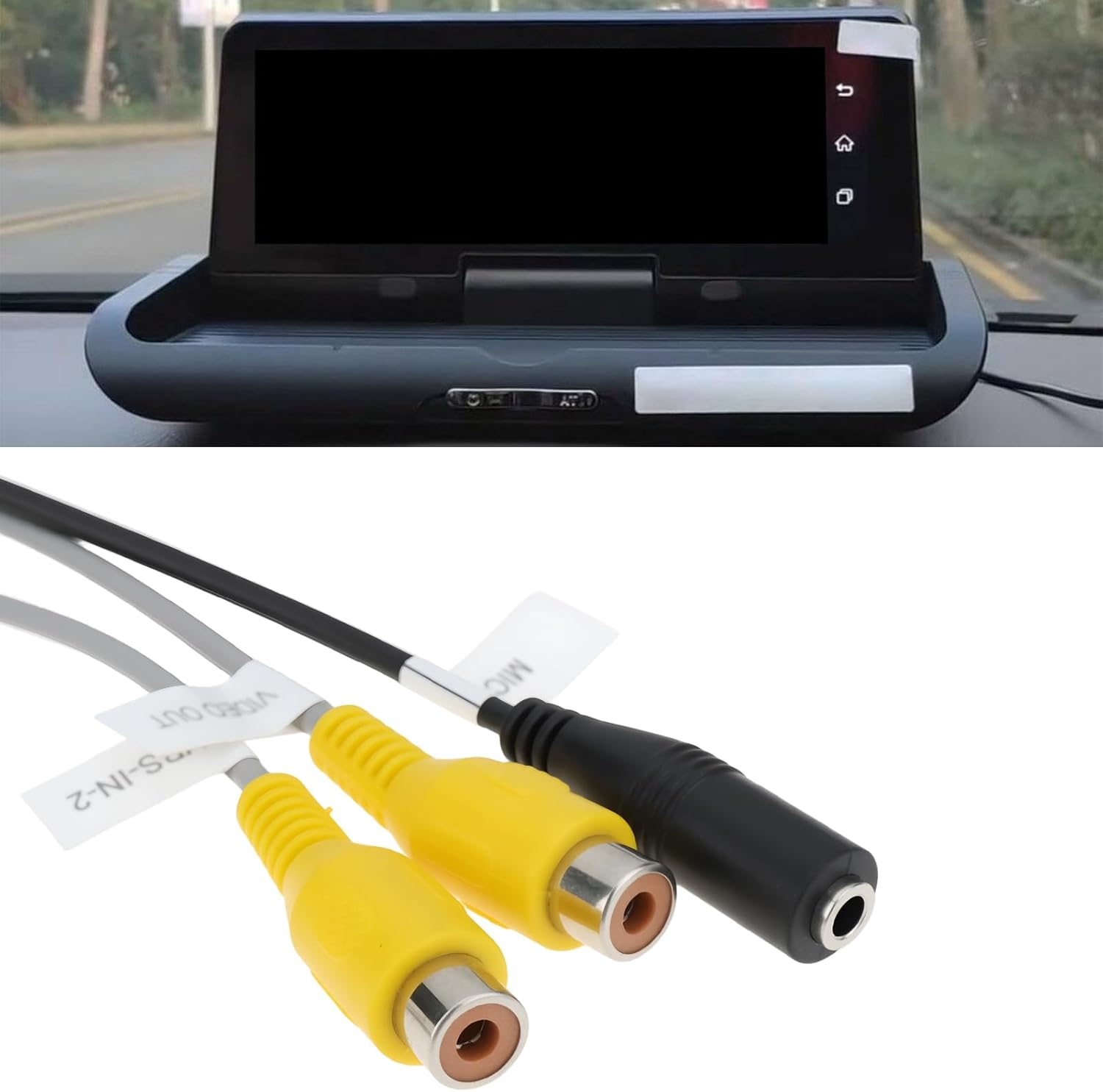 Be in Your Mind 20-Pin Car Stereo Radio RCA Output Wire Cables Compatible with Junsun Autoradio image number 5