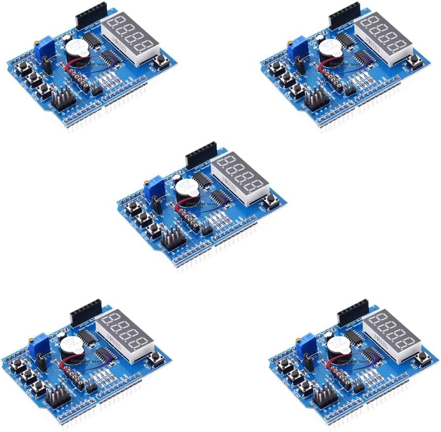 5Pcs Mega2560 Multifunctional Expansion Board with Button Digital Tube Buzzer DIY Kit image number 2
