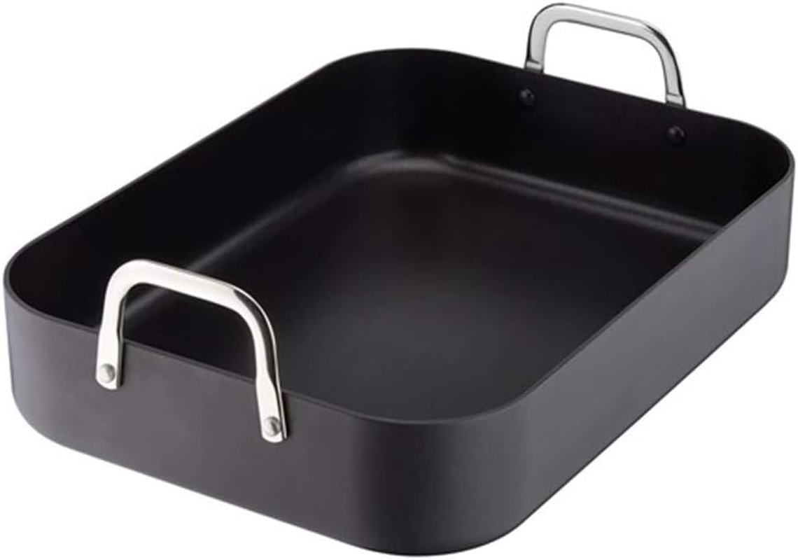 Tefal Premium Specialty Hard Anodised Induction Non-Stick Roaster & Rack 29X39Cm, D9259944 image number 2