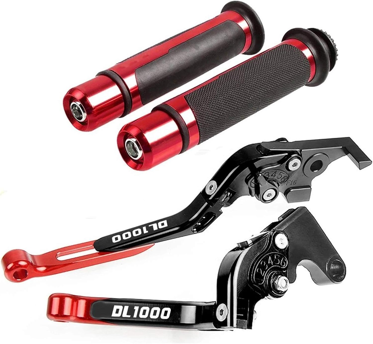 Motorbike Brake Clutch Lever for Suz&U-Ki DL1000 VSTROM 2002-2016 2015 2014 2013 2012 Motorcycle Brake Clutch Levers Handlebar Handle Grips Cap (Color : H, Size : DL1000) image number 1