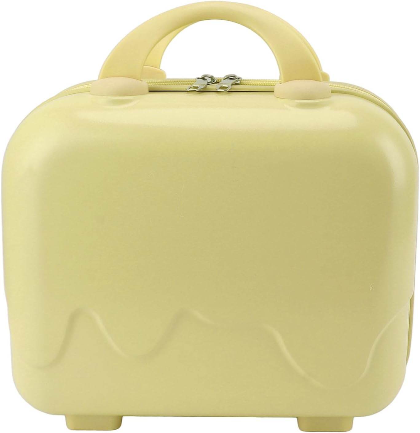Carry on Luggage, 14 Inch Cosmetic Case for Travel (Yellow) image number 4