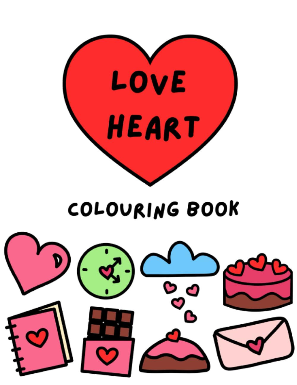 Love Heart Colouring Book