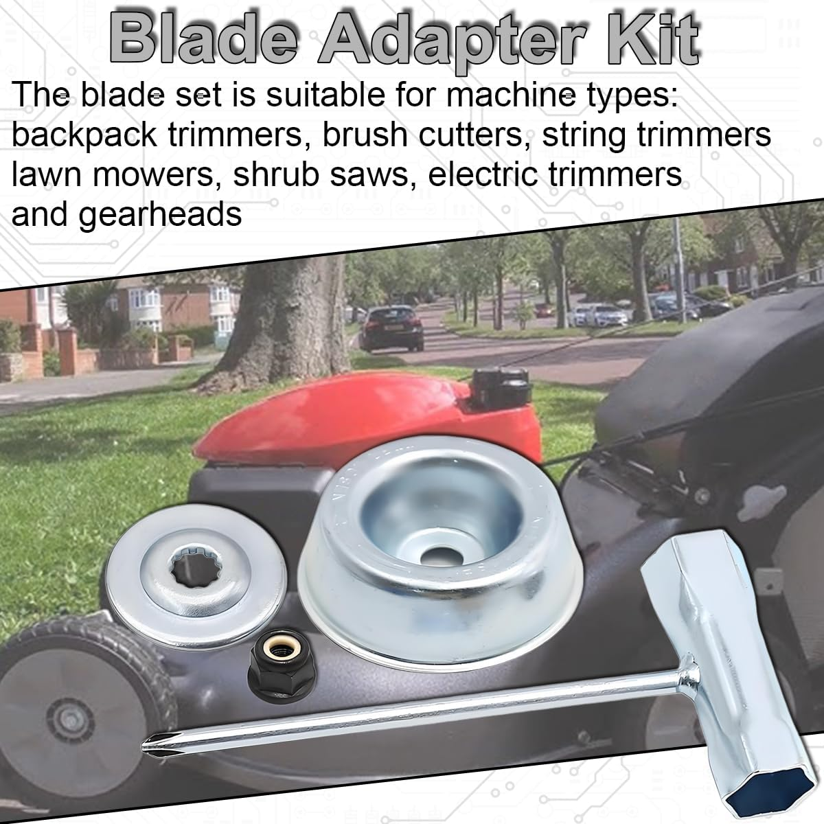 ZAMDOE Blade Attachment Kit for Stihl FS56RCE FS90 FS90R FS91R FS70R FS94R FS100RX FS110 FS120 FS130 FS131 FS91 FS131R FS56CE FS111RX FS-KM Running Plate Accessories Kit Brush Cutter Replacement Parts