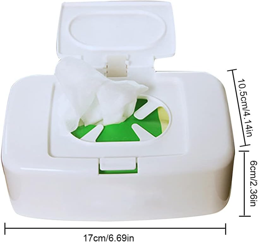 Wet Wipes Dispenser | Refillable Baby Wipes Storage Box - Home Organization for Bathroom, Countertops, Bedroom Dressers, Night Stands, Office, Tables Buniq image number 2