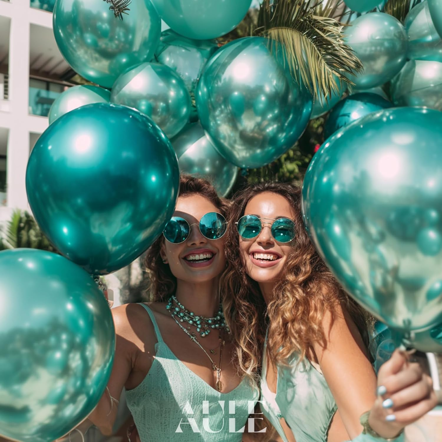 Party Balloons 50 Pcs 12Inch Metallic Chrome Helium Shiny Latex Thicken Balloon Perfect Decoration for Wedding Birthday Baby Shower Graduation Christmas Carnival Party Supplies Green - Gold image number 2