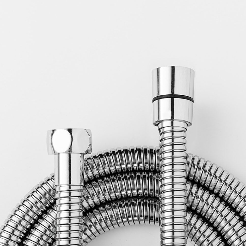 Vekol Shower Hose 1.5M/59Inch Stainless Steel Shower Head Hose Replacement Handheld Shower Head with Brass Fittings, Flexible Hose Extension, Universal Shower Hose Replacement (1.5 Meter) (1.5 Meter) image number 6