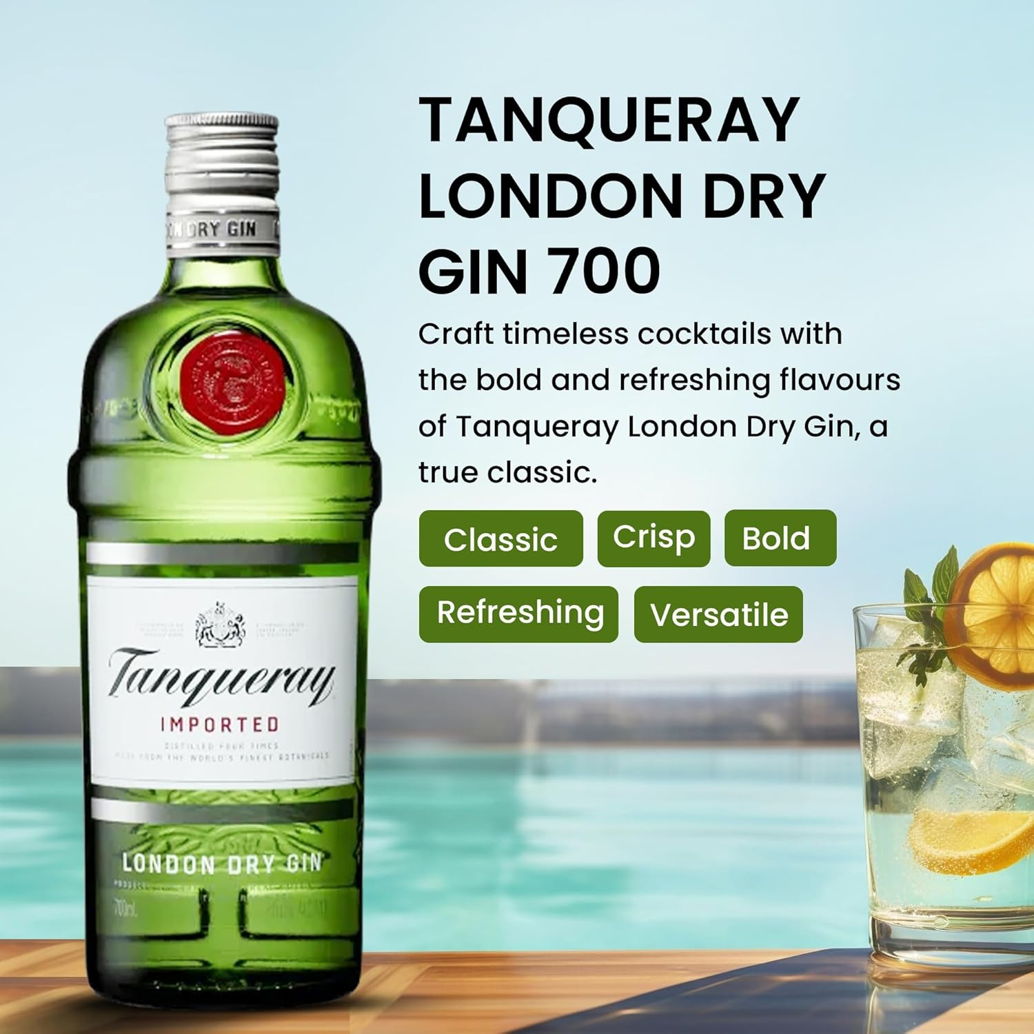 Luxury Gin and Gourmet Snack Hamper, Elegant Gift Hamper for Birthday or Thank You, Selection with Gin, Tonic, Nuts and Treats image number 3