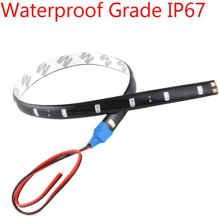 E Support Red 12V 15 Led 30Cm Car Flexible Waterproof Underbody Light Strip Pack of 4 - Purple image number 2