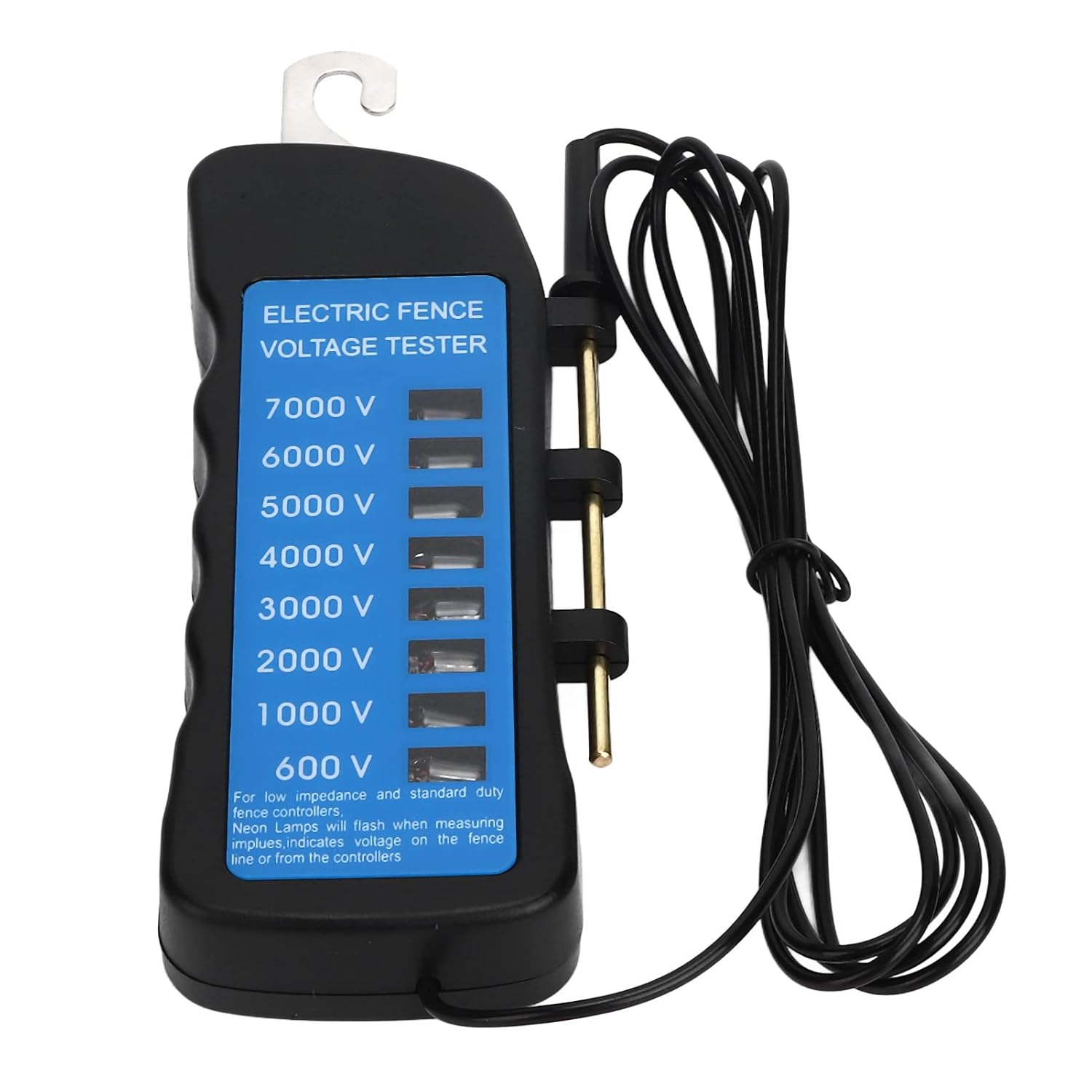 CHICIRIS Voltage Tester, Electric Fence Tester Durable Multi Light Voltage Detection Portable for Farm Supply Fencing for Livestock Enclosures image number 6