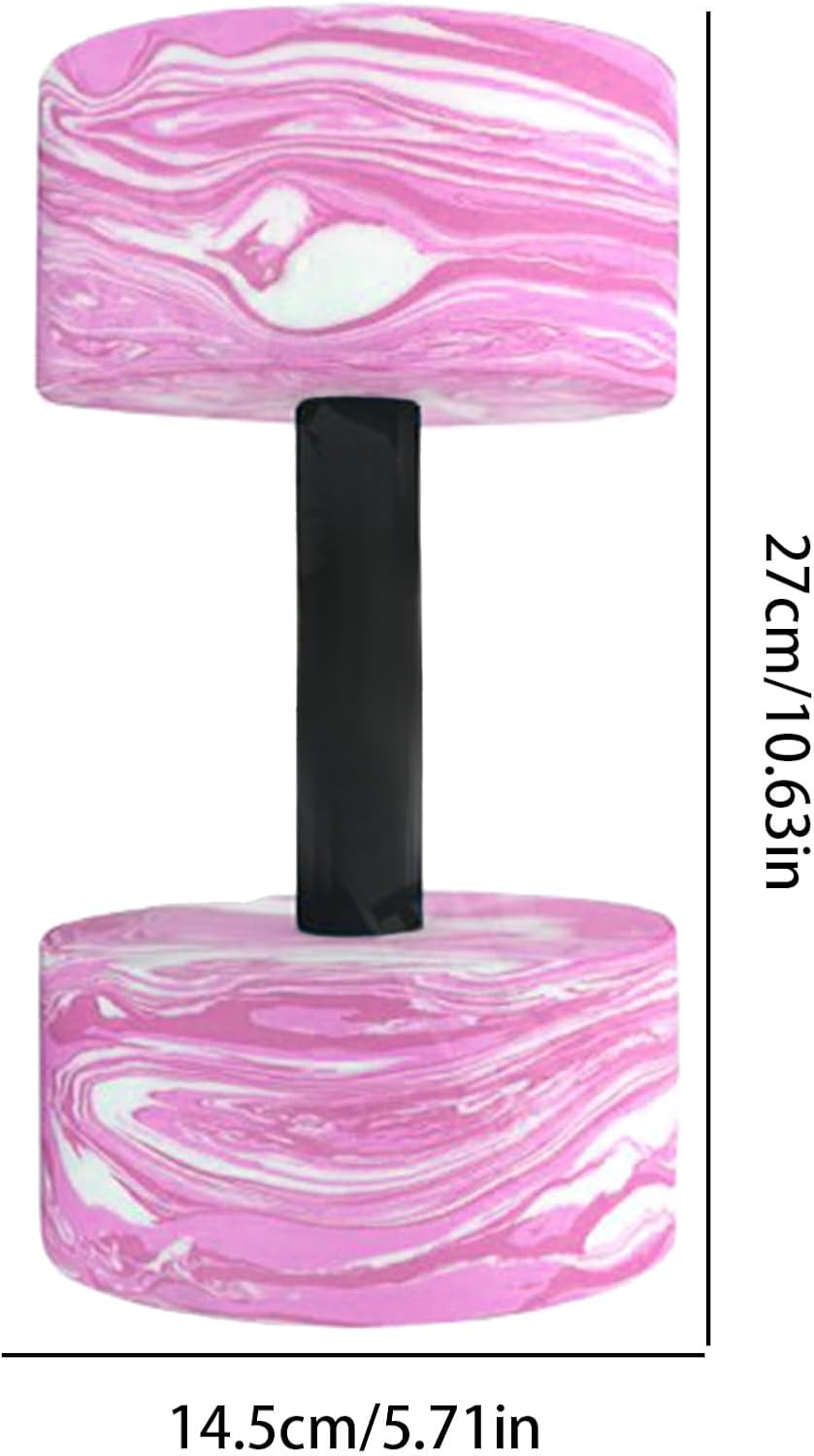 Water Dumbbells, Set of 2 EVA Aquatic Fitness Dumbells Pool Resistance Water Weight Aerobics, High-Density Foam Pool Fitness Barbells Hand Weights Exercises image number 1