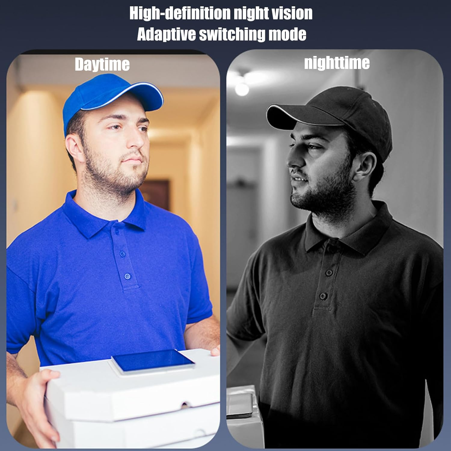 Smart Video Doorbell - Smart Wifi Doorbell Camera - High Definition Night Vision Equipment Adhesive Mount for Renters Homeowners Parents with Children image number 5