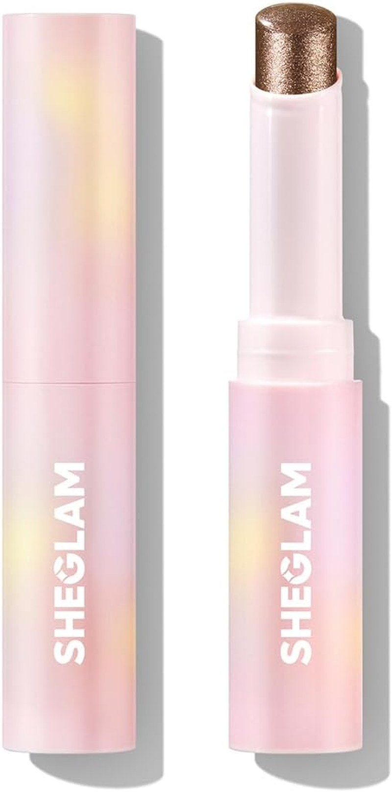 SHEGLAM Crystal Jelly Glaze Stick Eye Shadow Stick Eyeliner Brightener Pencil Crayon with Brush Easy to Blend Long Lasting Shimmer Eyeshadow Stick-Aura Blitz