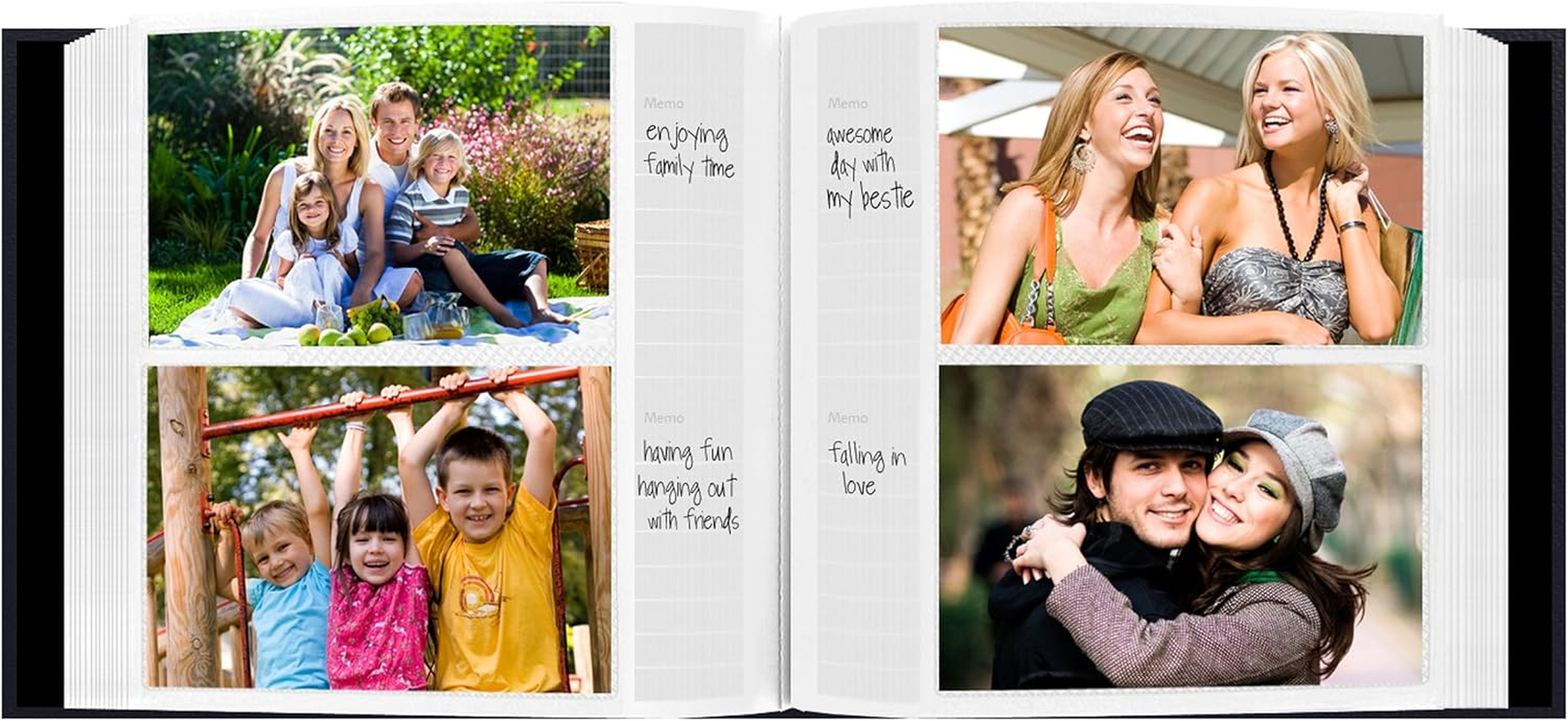 Sewn Leatherette 200 Pkt 4X6 Photo Album, Blue image number 3