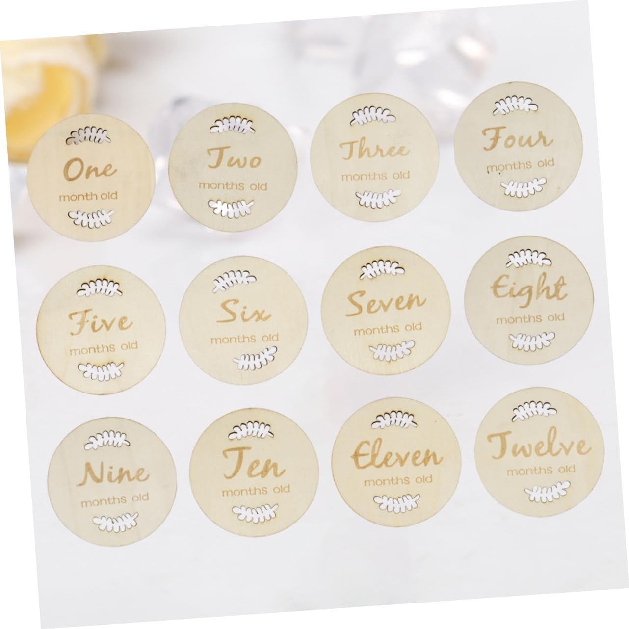 ERINGOGO Creative Milestone Cards Monthly Growth Tracking for Newborns for Photo Props and Showers Unique Designs for Media image number 6