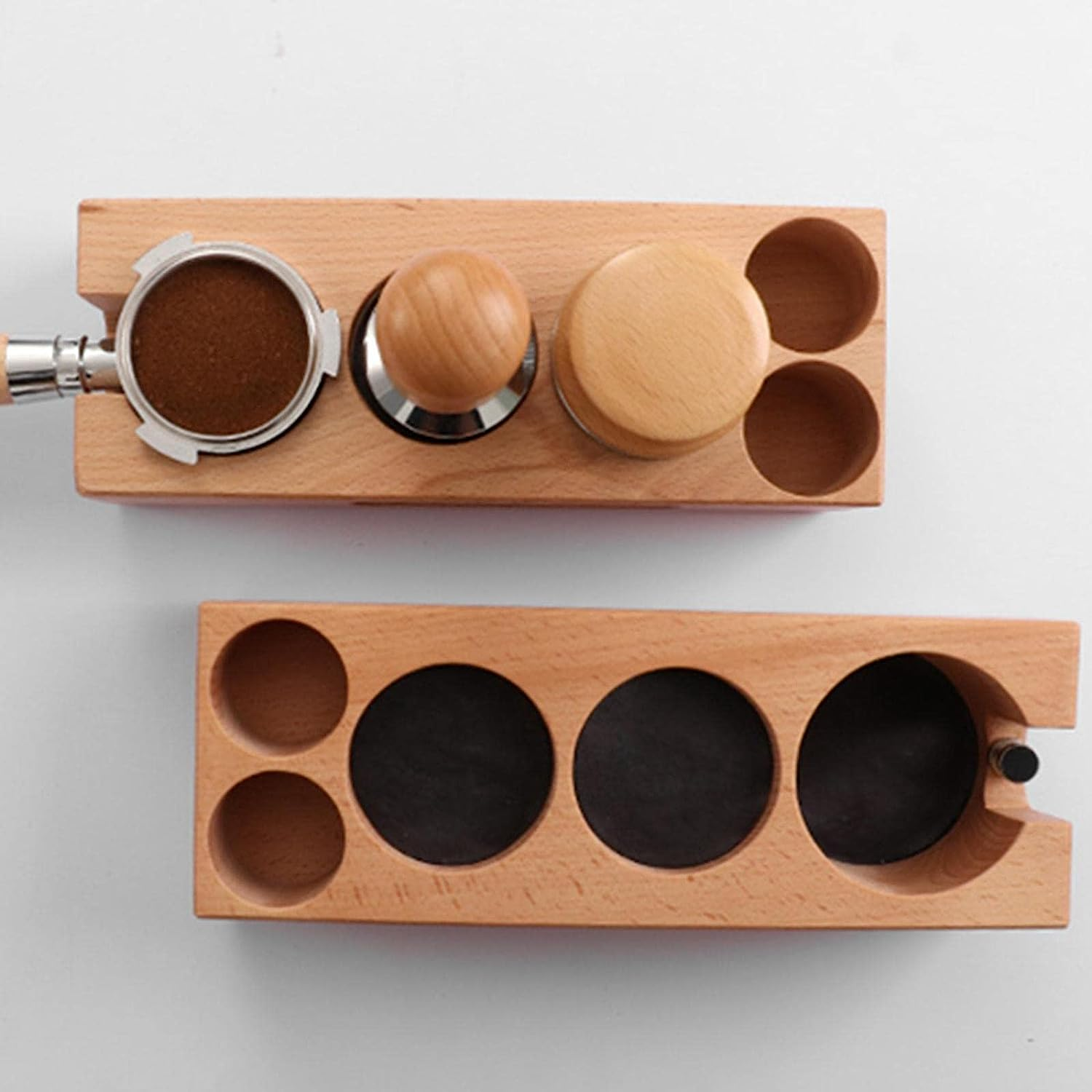 B Blesiya Coffee Tamper Holder, Espresso Tamper Mat Espresso Machine Accessories Espresso Tamper Stand for Restaurant House Kitchen Coffee Maker, 51-54Mm image number 2