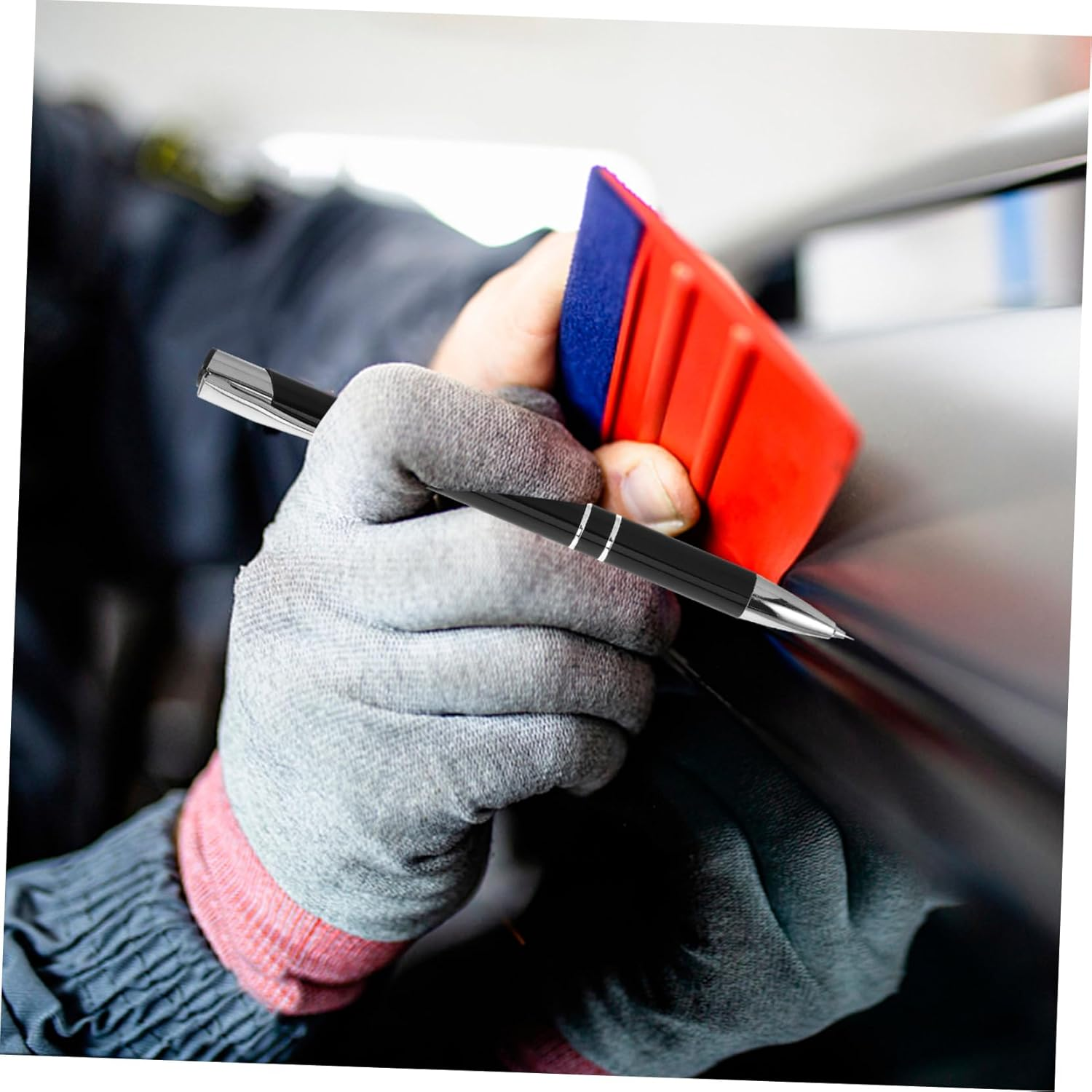 FUNOMOCYA Vinyl Weeding Tool Set Precision Pin Pen Comfortable Grip Craft Vinyl Weeder for Automotive Wraps and Wall Decals Includes Refills for Accurate Air Release Design for Use image number 6