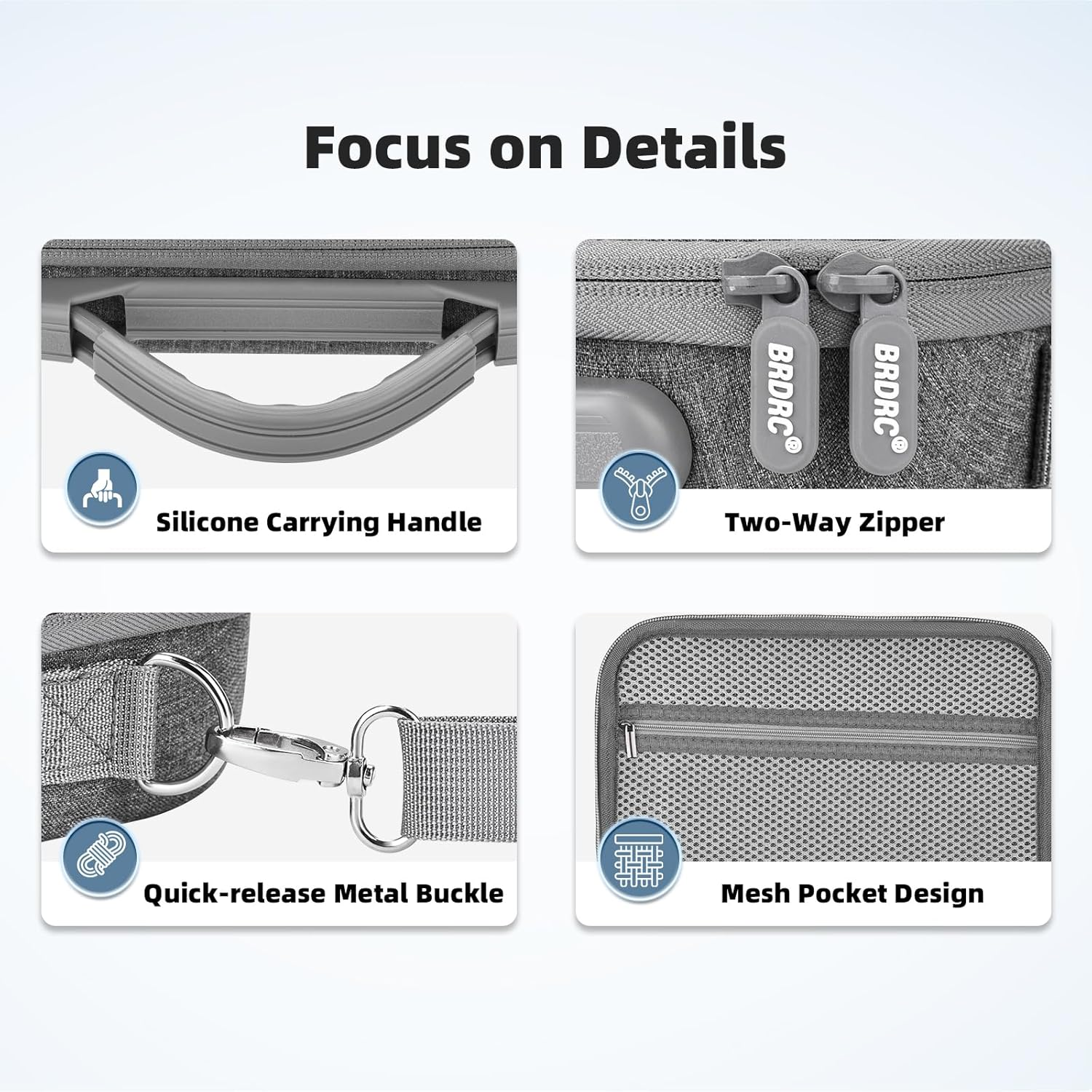 Flymile Osmo Action 5 Pro Carrying Case for DJI Osmo Action 5 Pro/Action 4 3, Travel Portable Shoulder Bag Compatible with DJI Osmo Action 5 Pro/Action 4 3 Adventure Combo Accessories image number 1