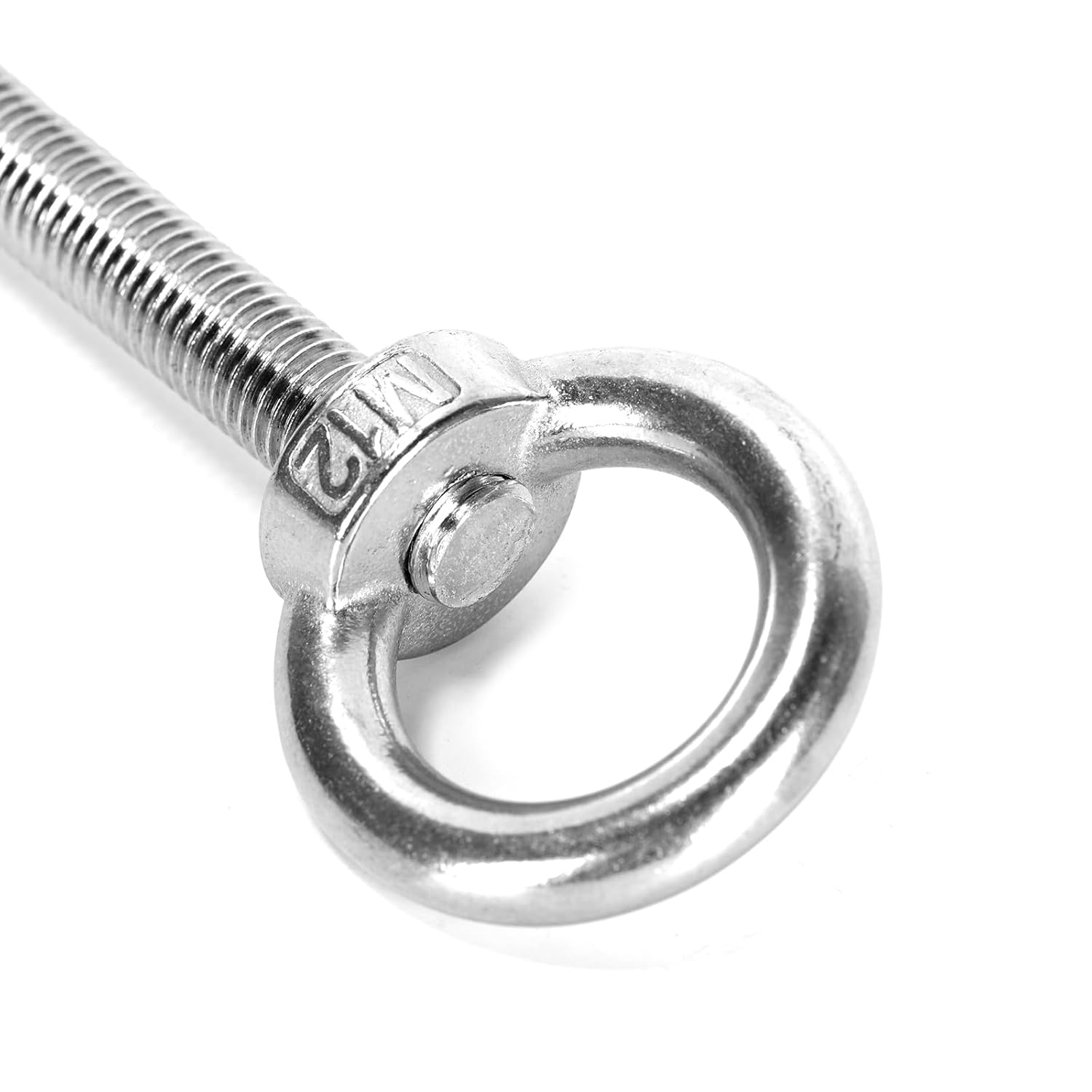 Ruimou 6 Sets M12 Lifting Eye Bolts with Nuts and Flat Washers for Industrial, Furniture Decoration, Construction, Marine, Mechanical Equipment (M12) image number 5