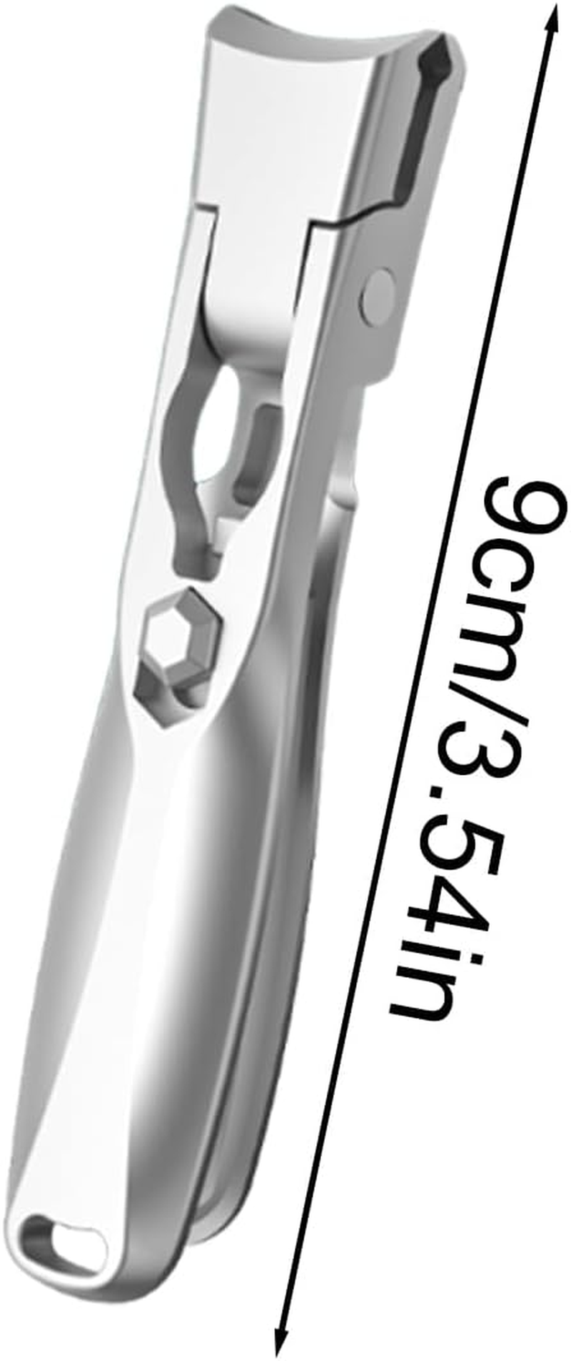 Nail Clippers for Men | Stainless Steel Nail Cutters - Stainless Steel Portable Toenail Cutter for Daily Personal Care Routine Travel Office Home Travelers Seniors image number 5