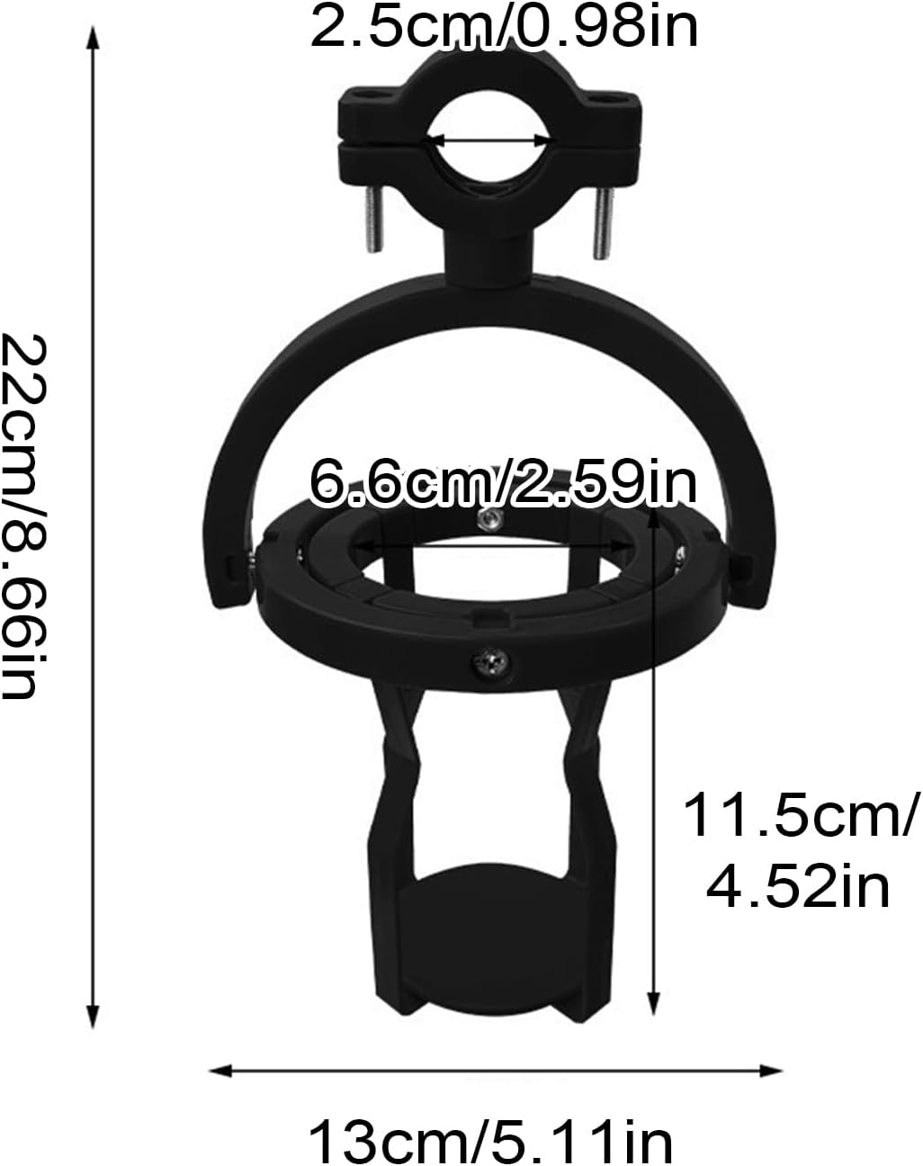 Gupcaqosjw Self Leveling Cup Holder | Anti-Spill Cup Holder | Water Bottle Cage with Gyroscope Technology for Bike Motorcycle Truck Sports Bus Driver Boat Tractor