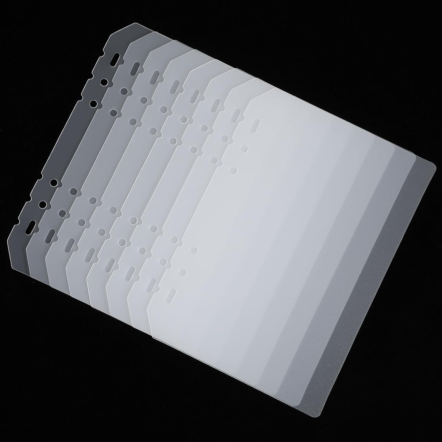 8PCS Nail Swatch Book Insert Pages Press on Nail Color Display Book Organizer Insert Page, Plastic Fingernail Polish Swatch Packaging Inserting Pages for Fake Manicures Storage Salon Supplies(A5) image number 5