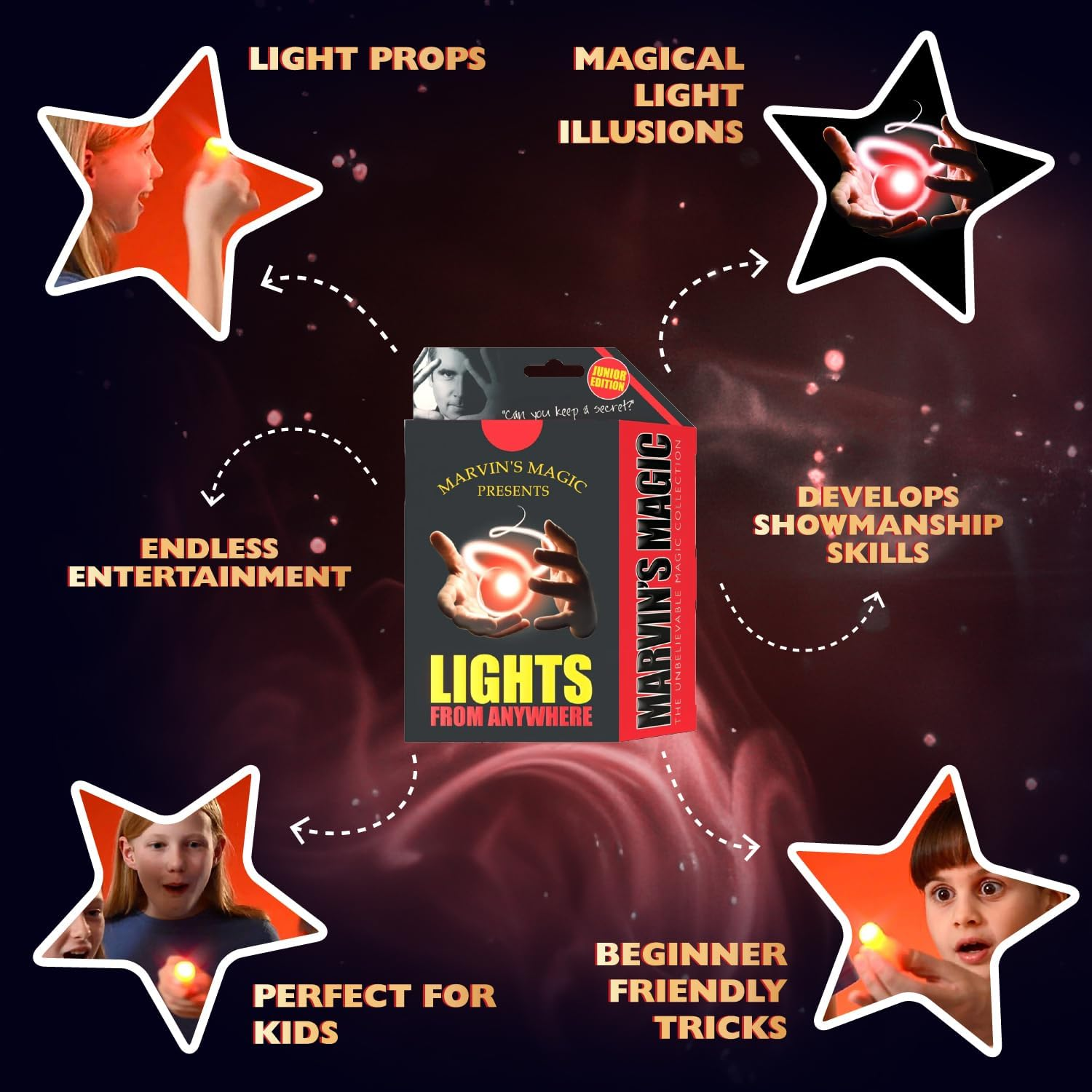Marvin'S Magic MM Pm02J.D Lights from Anywhere Junior Tricks Set.Professional Magic Made Easy image number 5