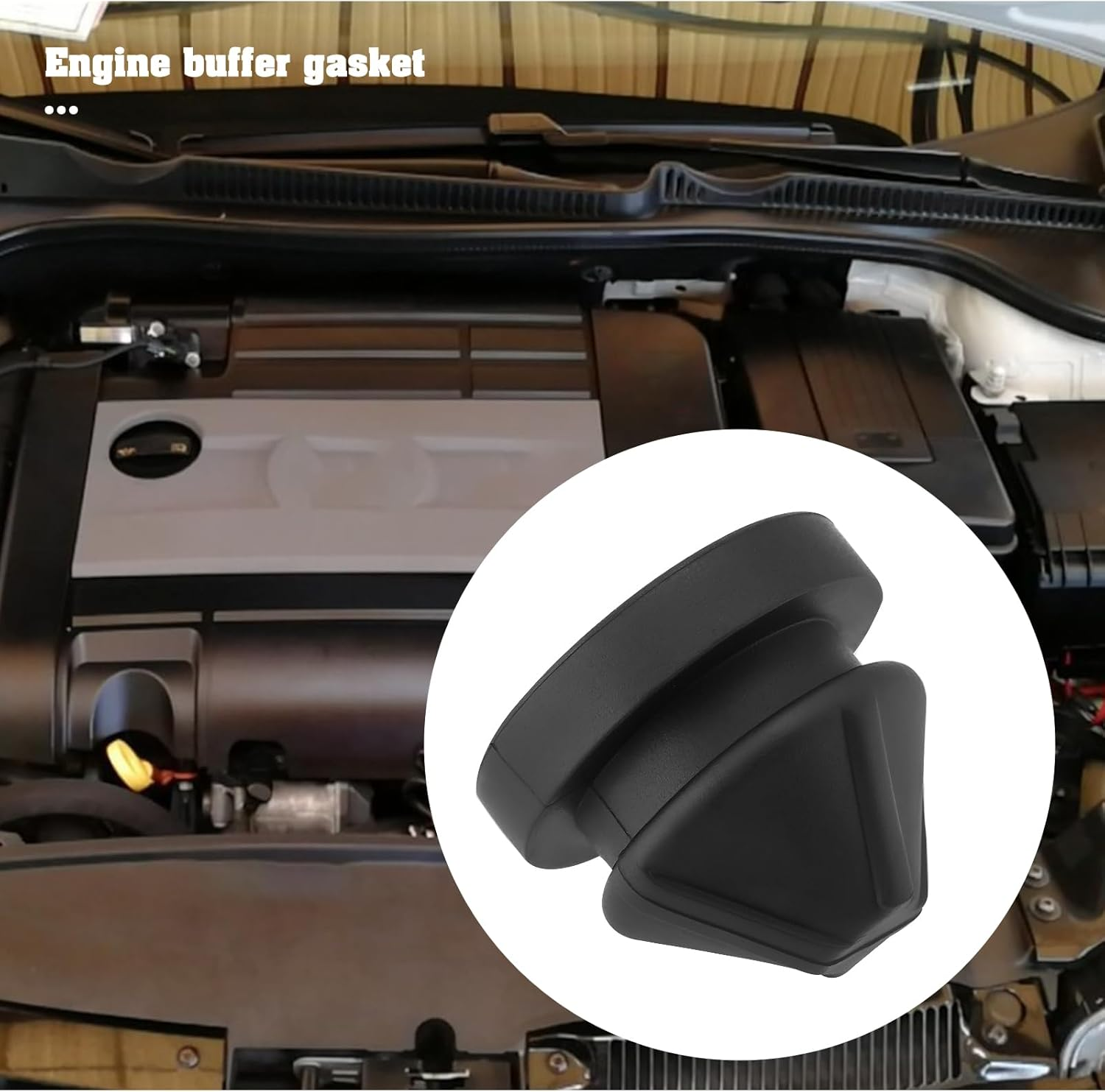 Be in Your Mind 4Pcs Rubber Air Filter Housing Grommet Replacement Part 07C133588P Compatible with Audi A1 A3 A8 Q2 Compatible with SEAT Compatible with Skoda Compatible with VW Golf