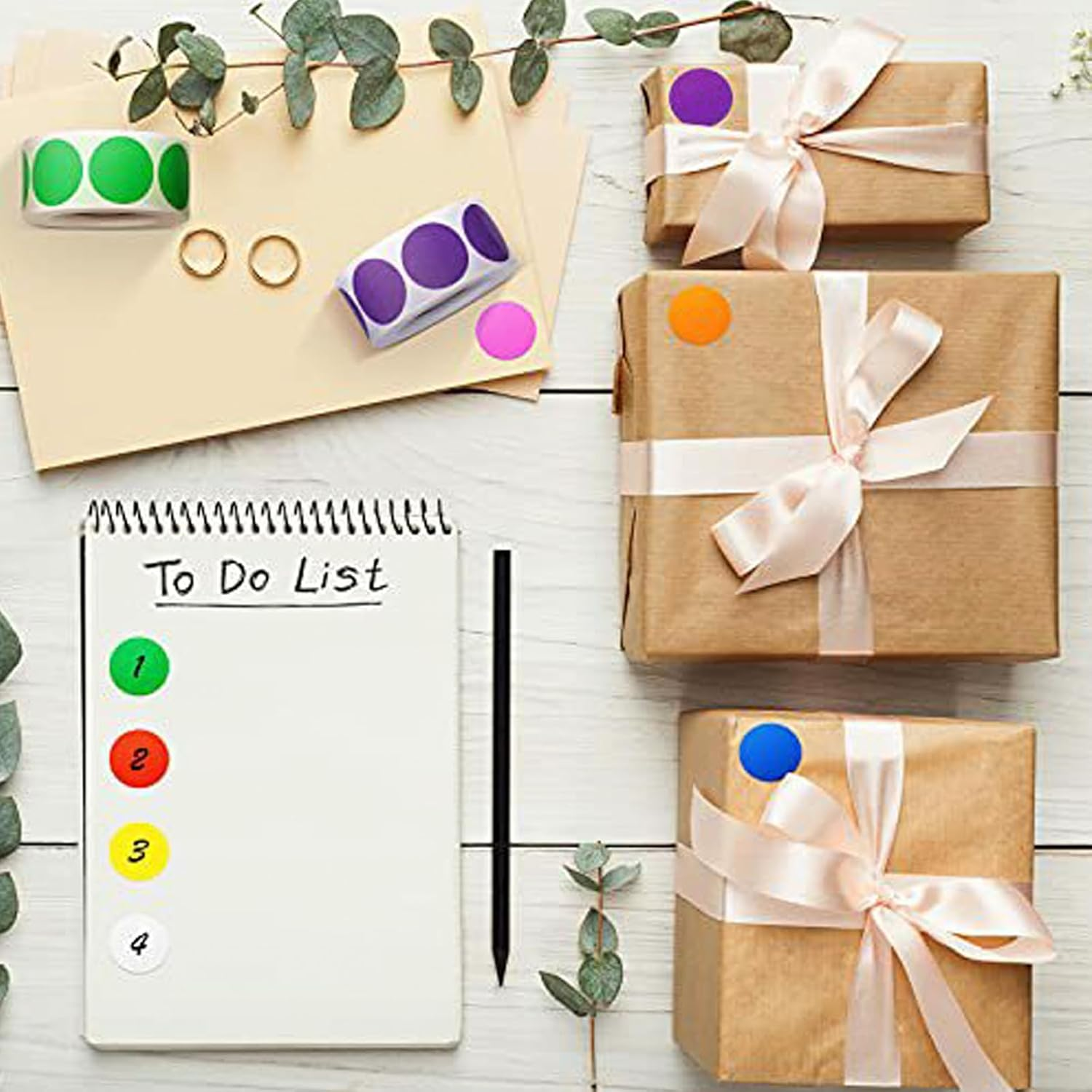 VANRA 10000 PCS Colored Dot Stickers 3/4 Inch Removable Color Coding Labels Set round Color Coded Dots Circle Stickers Bulk 10 Colors for Student, Office (10 Rolls) image number 3