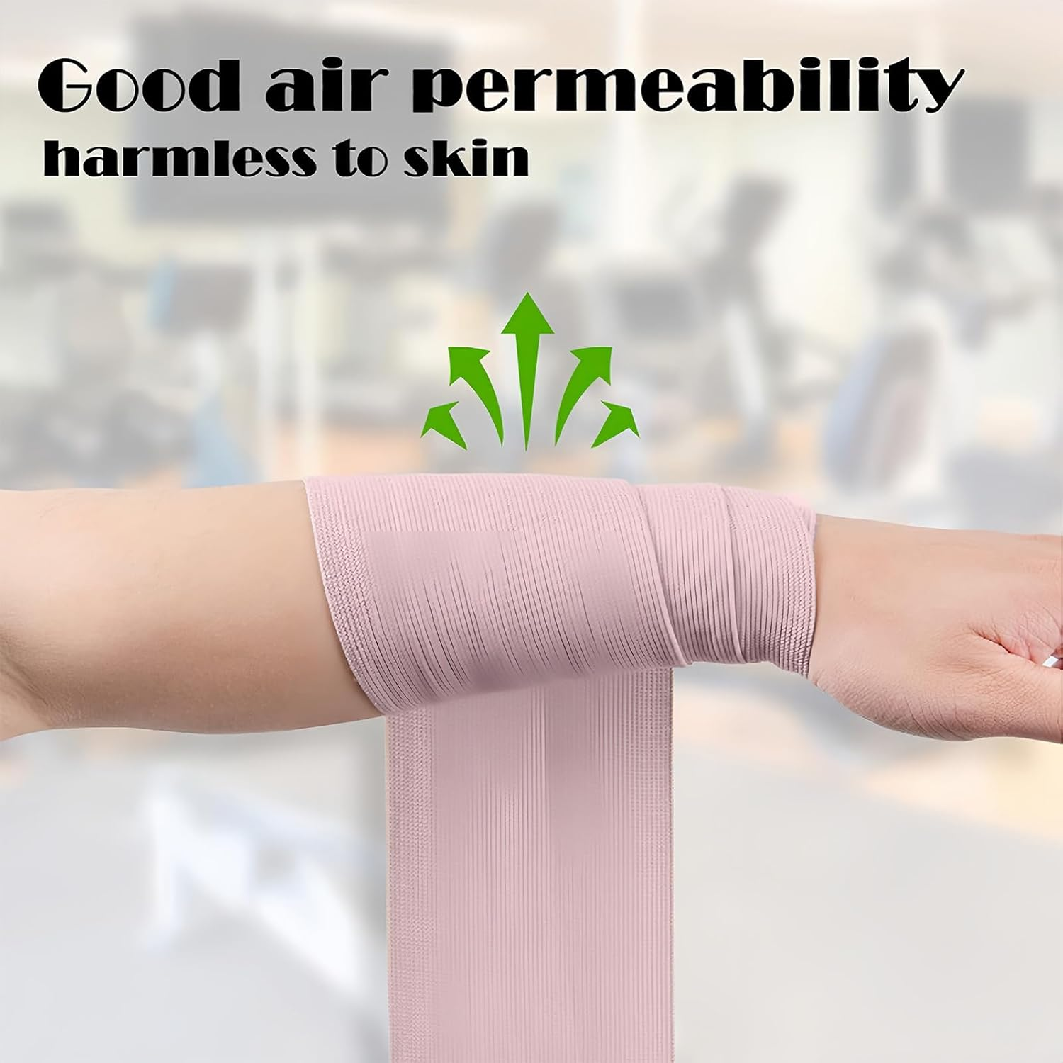 4 Pcs Compression Bandage Wrap 10CM X 4.5M, Breathable Elastic Sport Support Bandage Wrap for Knee, Ankle, Wrist, Legs & Arms - Ideal for Athletes & Injury Recovery