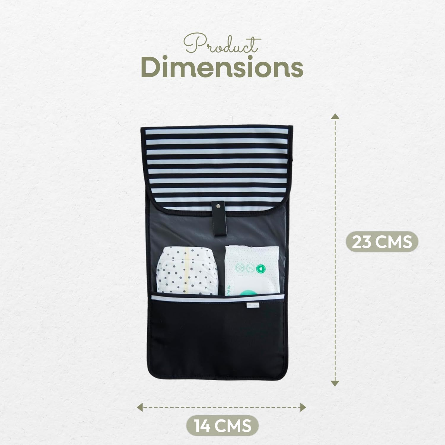 Portable Nappy Changing Mat - Change Pad for Newborn Girl & Boy &ndash; 90Cm X 32Cm (Unfolded) W/Pocket &ndash; Waterproof Travel Changing Kit and Clutch - Baby Gift by Zoe Sage image number 3