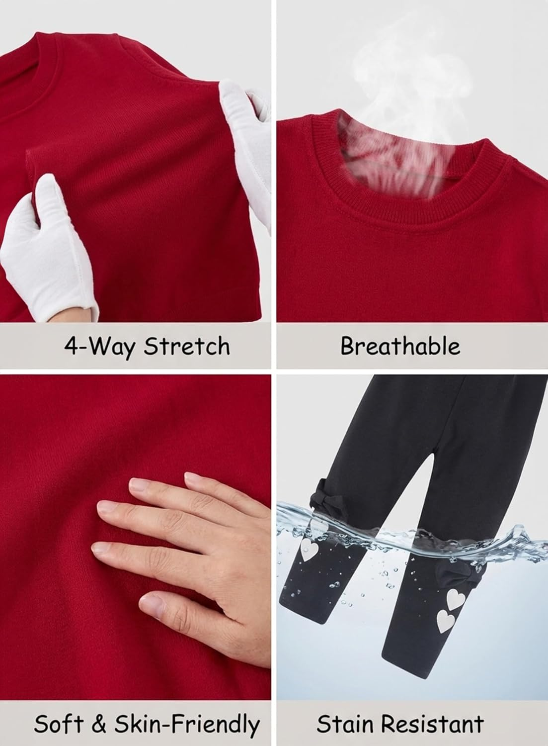 Bomdeals Adorable Cute Toddler Baby Girl Clothing 2Pcs Outfits image number 3