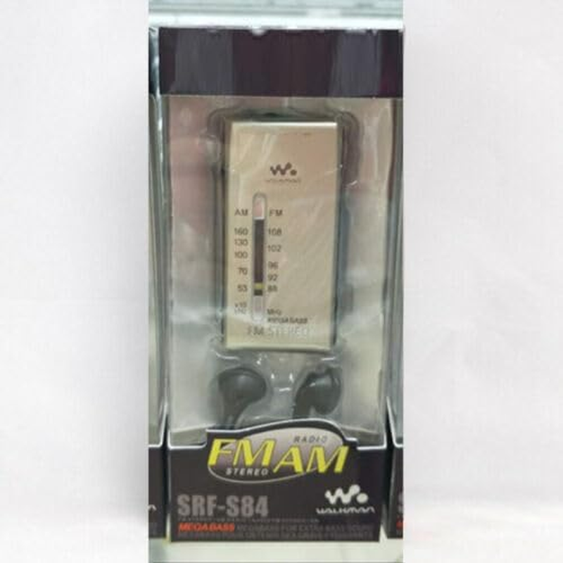 DSONE SRF-S84 Mini Pocket Portable Radio, AM FM Stereo Radio Portable Shortwave Radio with Bass Stereo Earphone Plug Set Earphone for Travel (Silver)