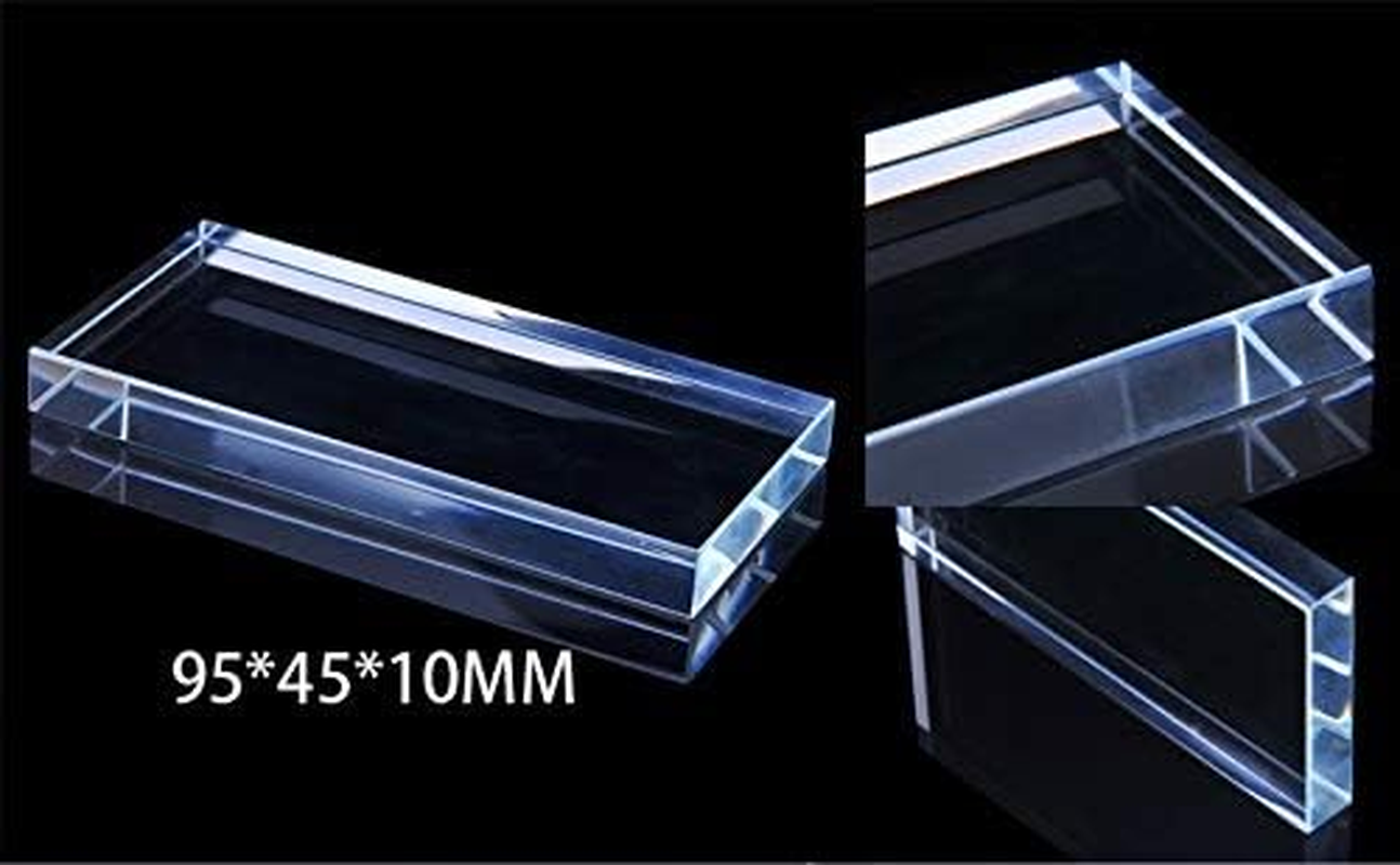 Pro Nail Art Painting Color Toning Glass Board Makeup Palette Eyelash Extension Adhesive Glue Pallet with Stand (2 X 4 Inch) image number 1