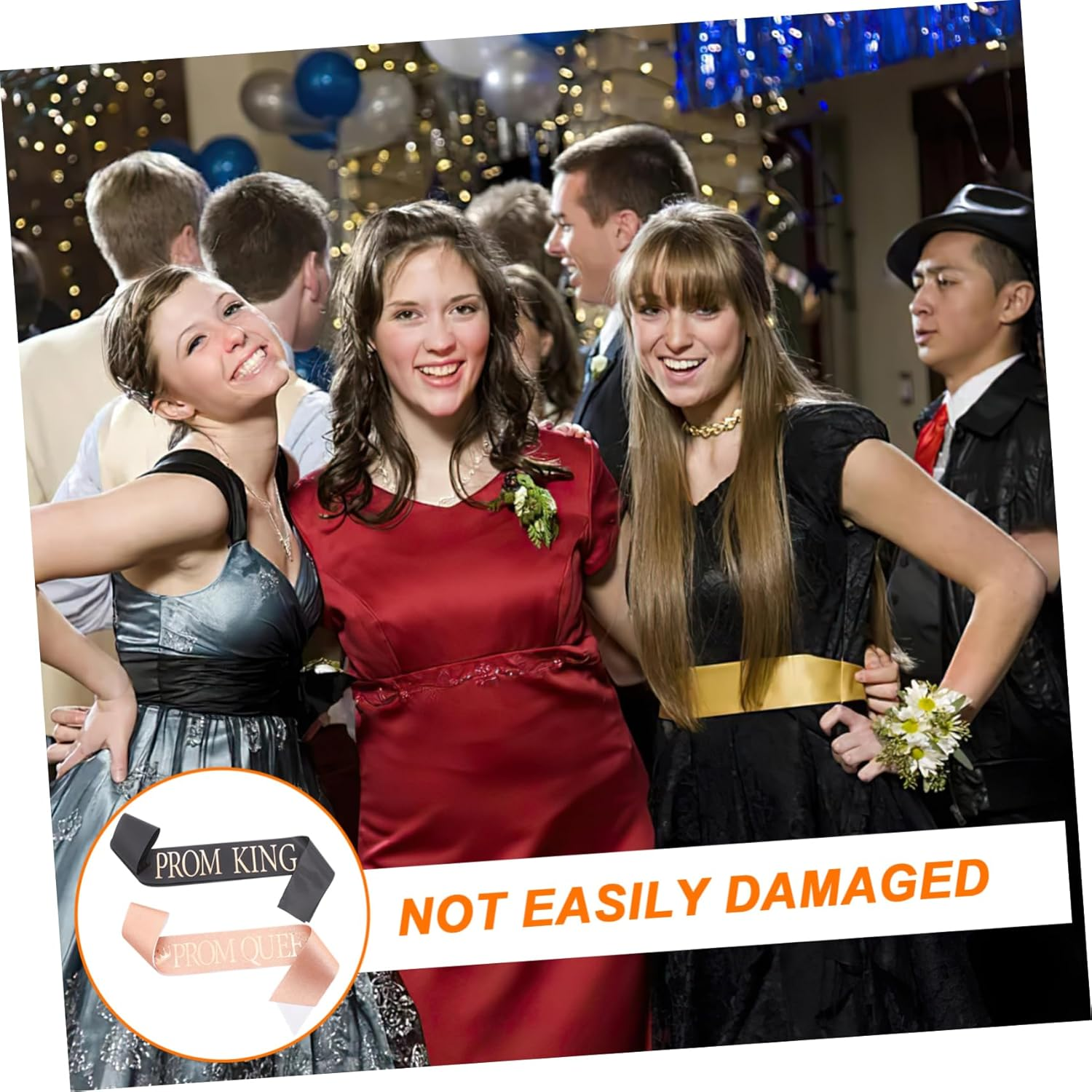 COOLHIYA 2Pcs Graduation Ceremony Belt Sash for Graduation Grad Crown Sash Graduation Queen and King Sash Birthday Sash Decorative Sashes Prom Queen Cloth Sash Graduation Party Decor - Picture 3 image number 5