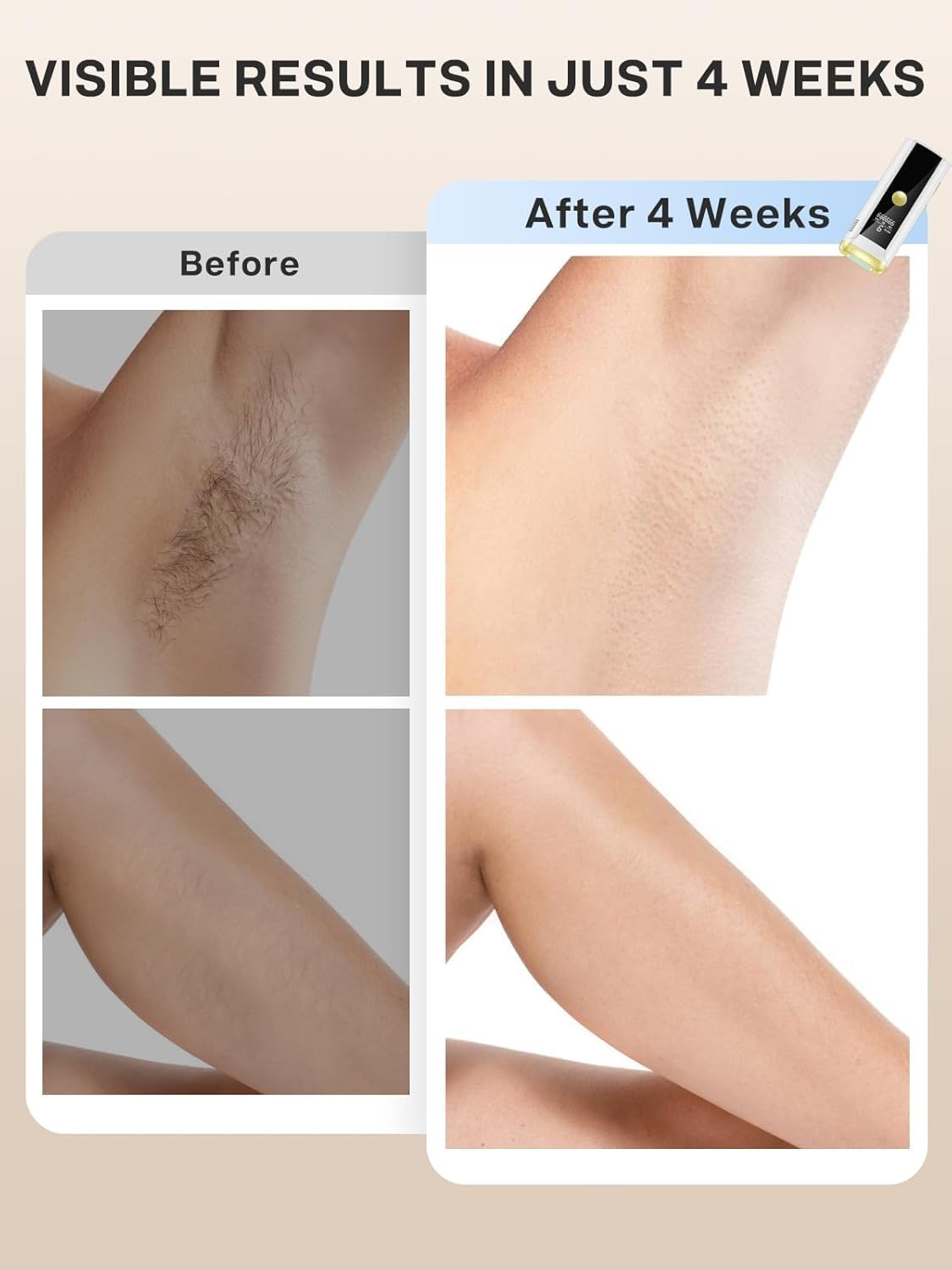 PTEROMYS Laser Hair Removal for Women and Men, at Home IPL Hair Removal Device with 3 Modes, Permanent Hair Remover Machine for Facial Legs Arms Bikini Line Whole Body Depilation, Come with Razor & Glasses image number 6