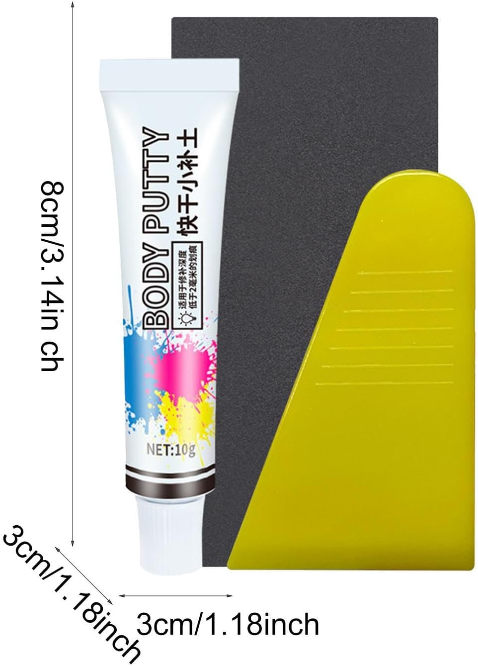 Car Body Repair Filler,Quick Drying Car Paint Putty for Scratch Repair | Car Detailing Supplies for Peeling Paint, Deep Scratches within 2MM Borato image number 6